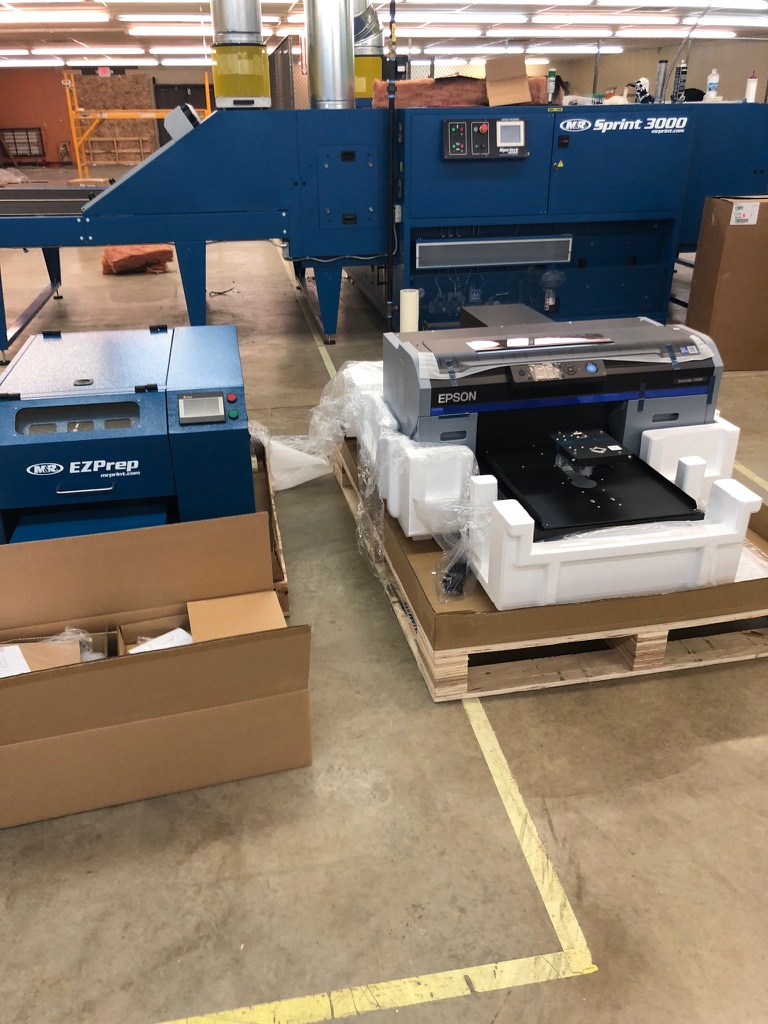 The new Direct-To-Garment printer!