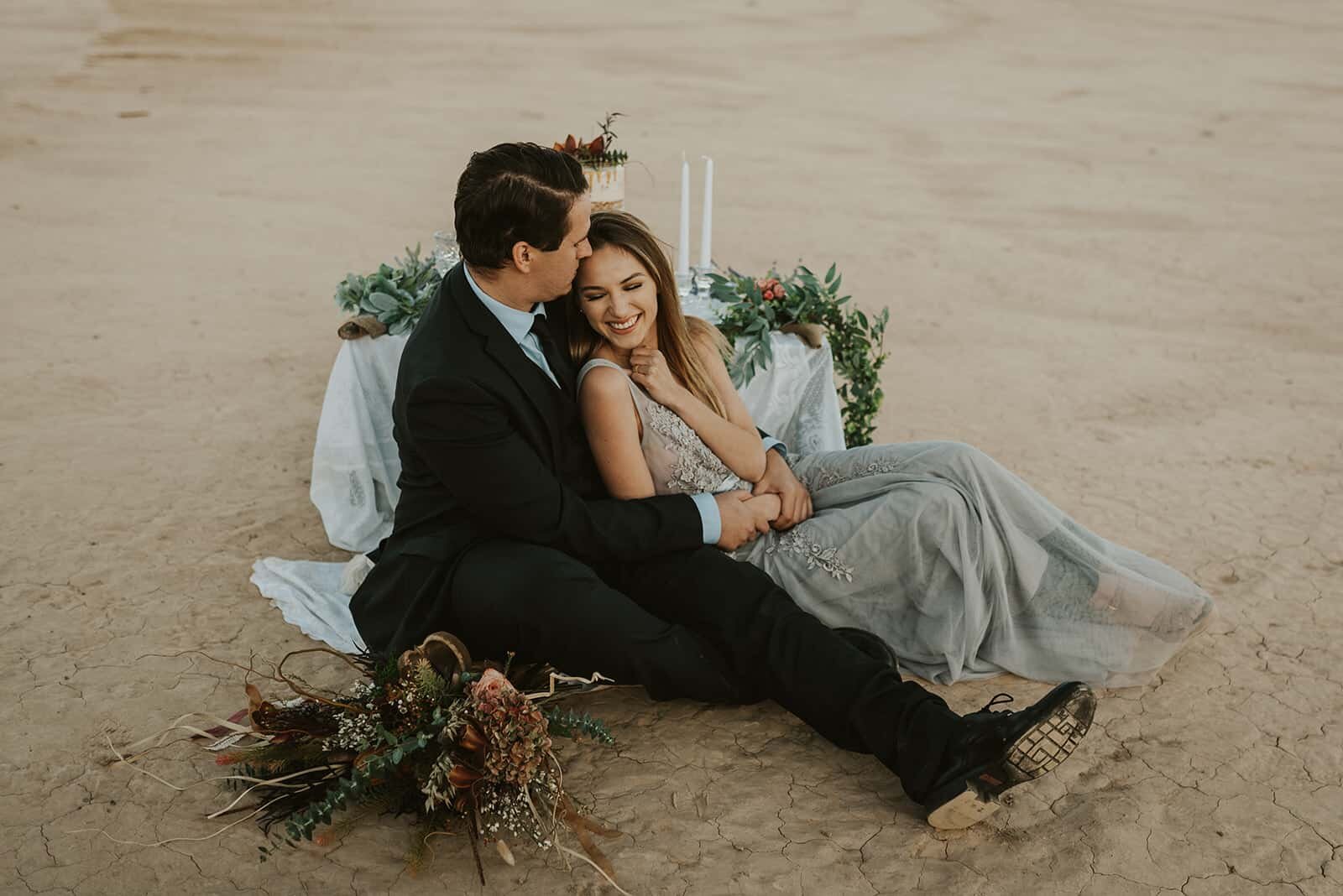 A Dry Lakebed Elopement