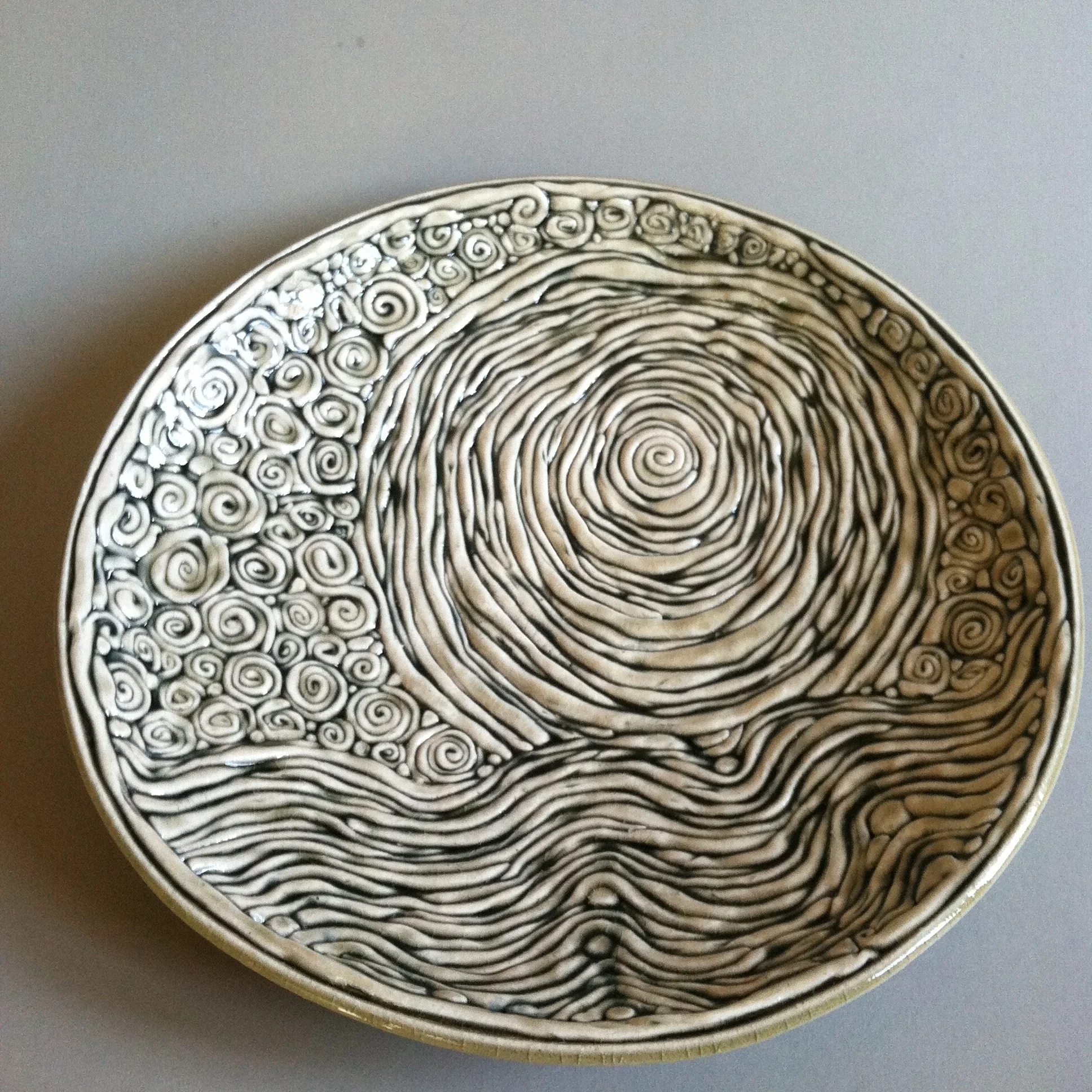 coil plate - moon and sea (12 inches) SOLD