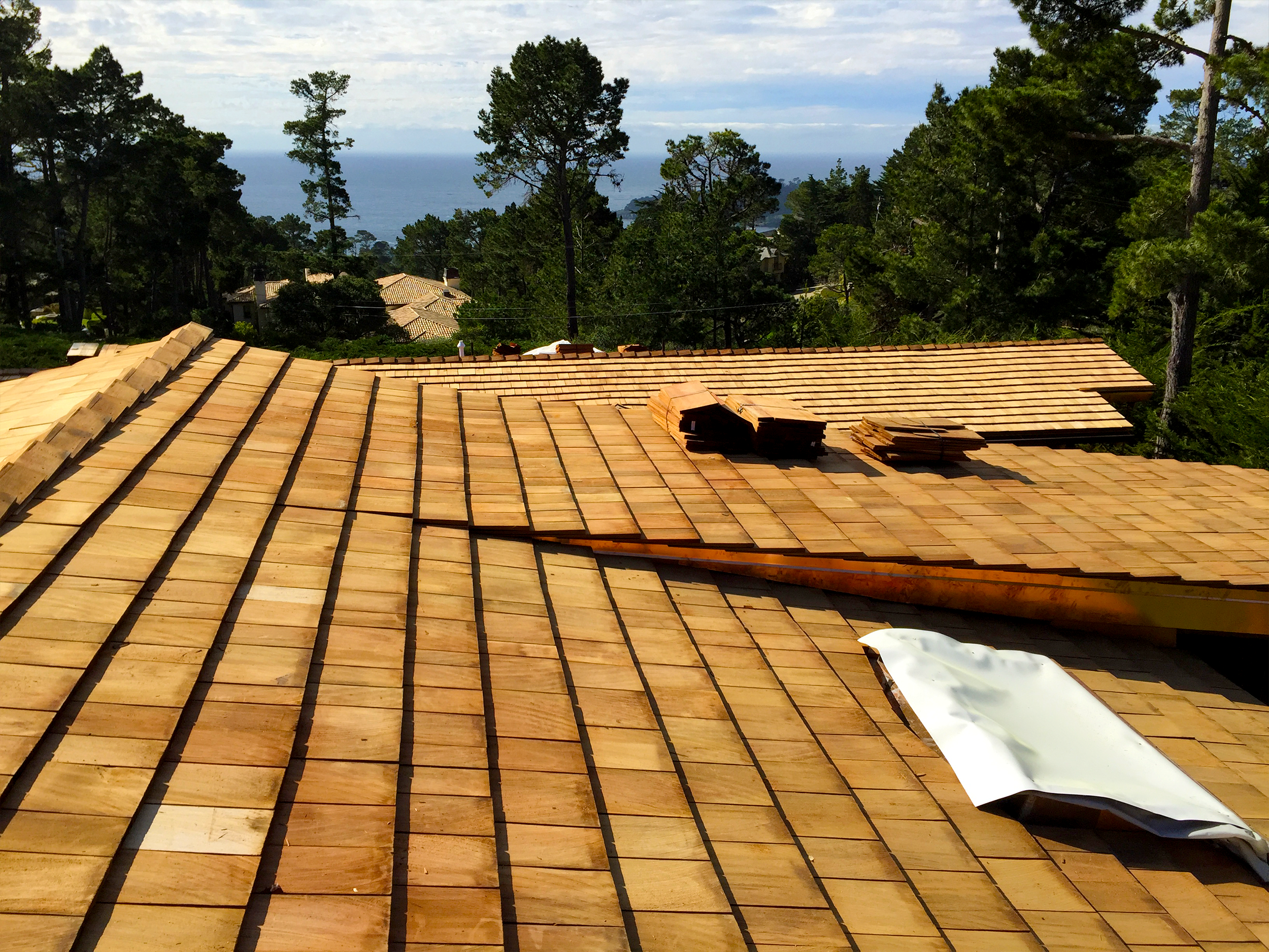 Wood Shake Roofing Project