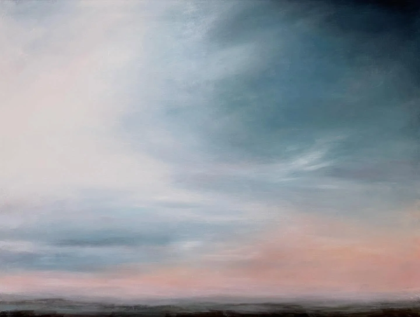 A Long Sigh, 48x36, oil on panel 

#cloudscape #skyscape #horizon #artforthehome #calmyourmind