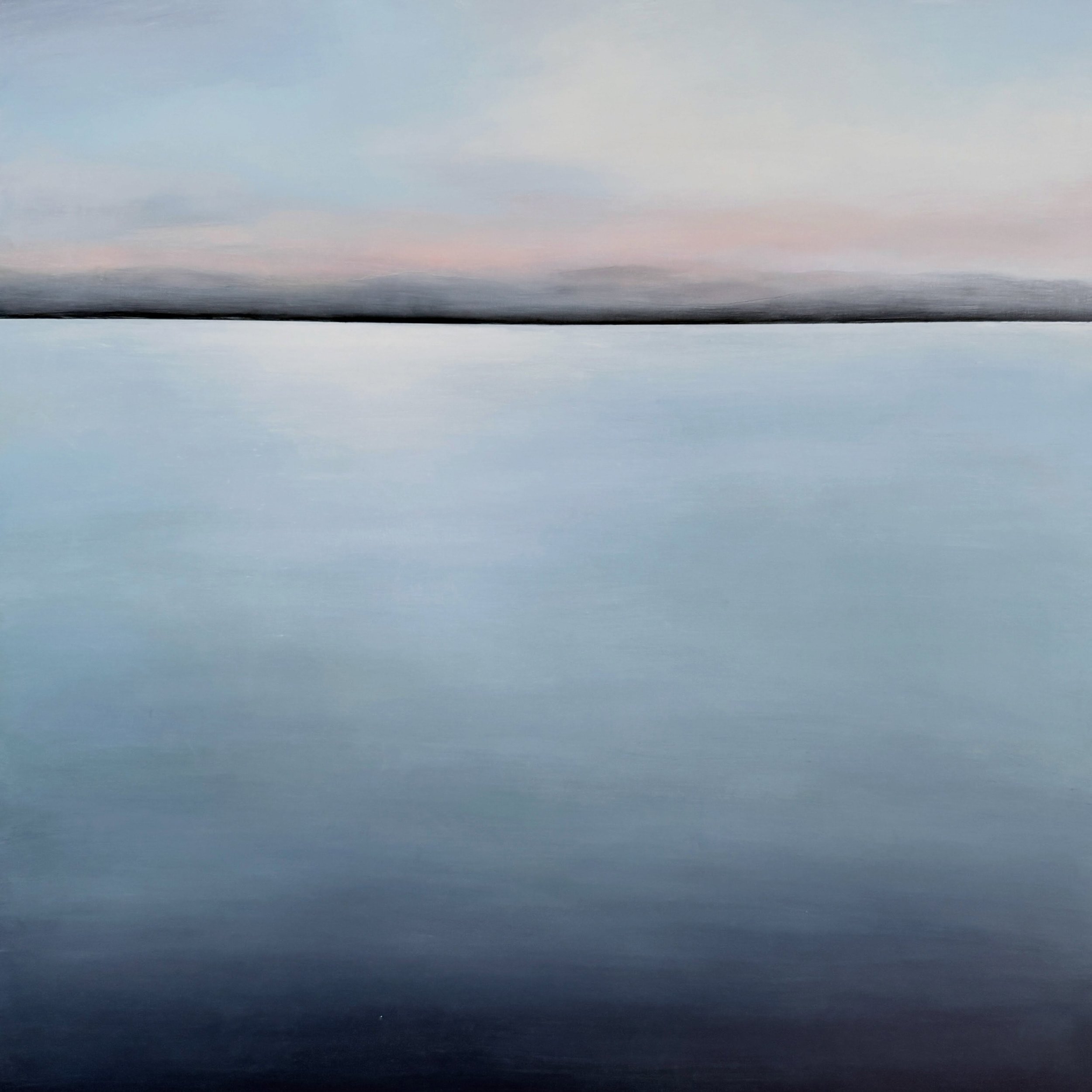 Another piece inspired by Lake Jocassee. &ldquo;Silent Motion&rdquo;, 30x30 oil on panel

#ashevilleartist #lakejocassee #skyscape #calmyourmind #interiorstyling