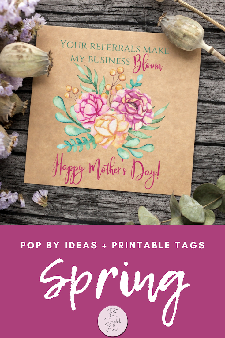 Spring Pop By Ideas for April & + Printable Tags — Behm ¤ Real Estate Digital Assist