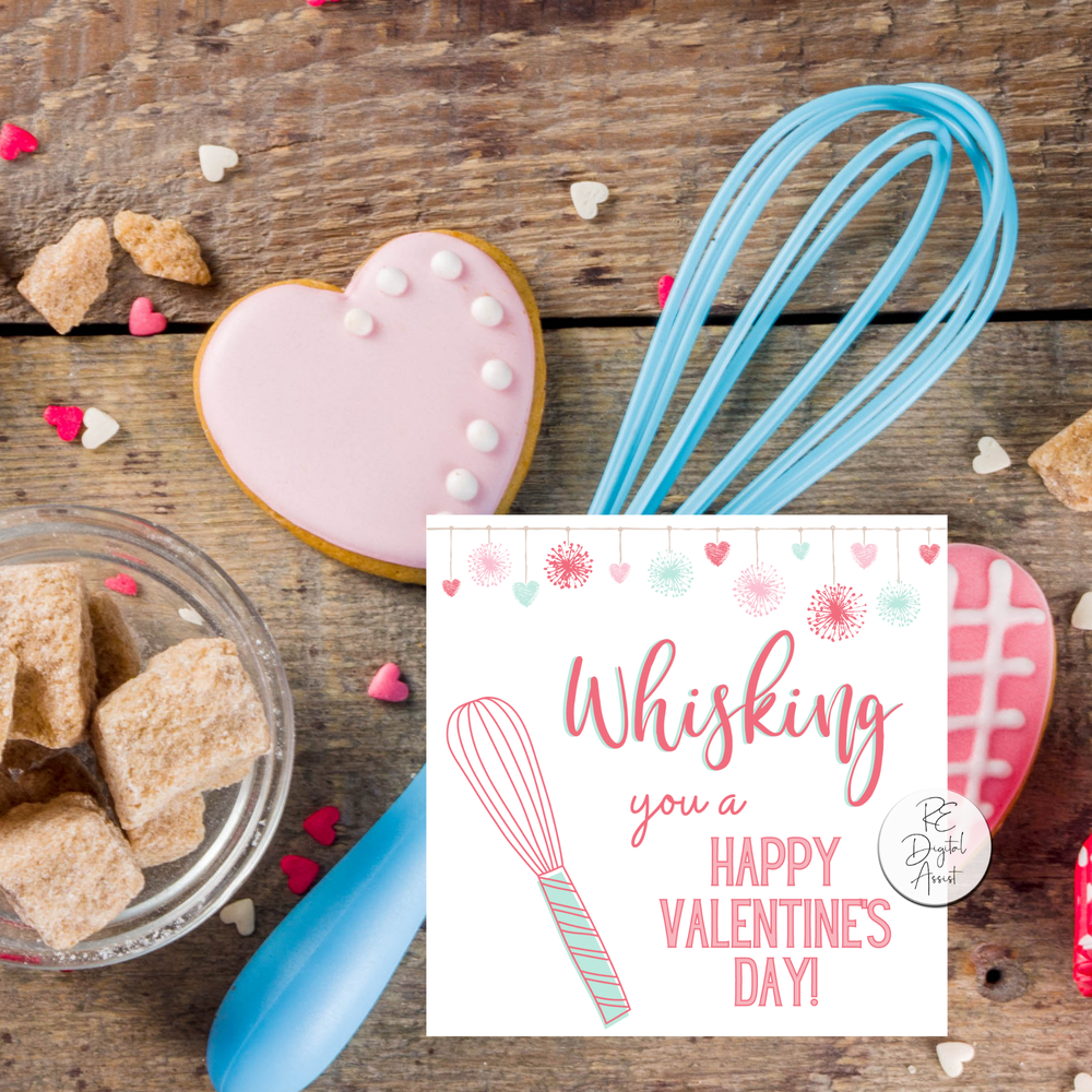 Valentine Whisk Pop By Tag
