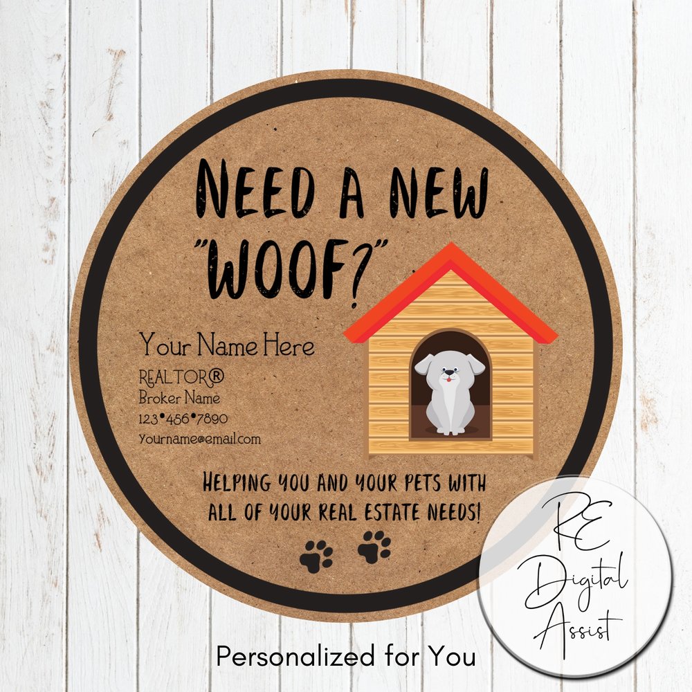 Need a New Woof Pop By Dog Treat Tags