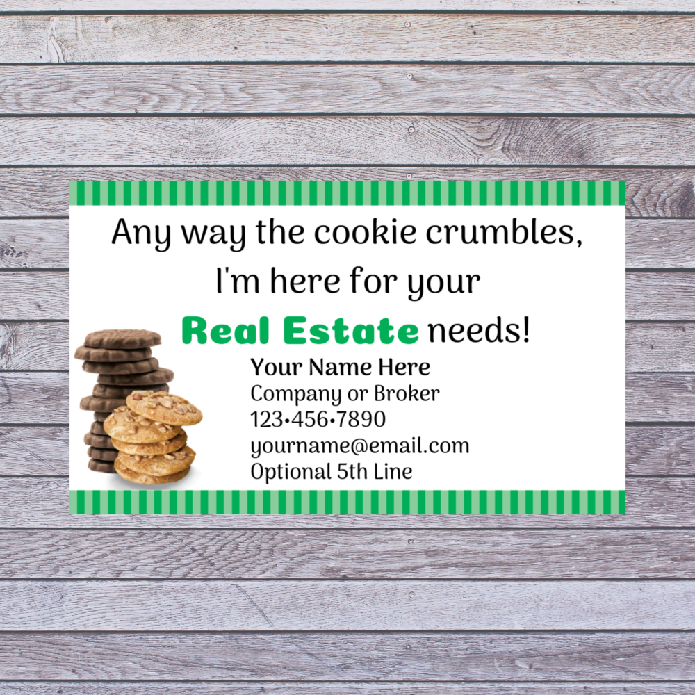 Cookie Real Estate Pop By Tag - Any way the cookie crumbles