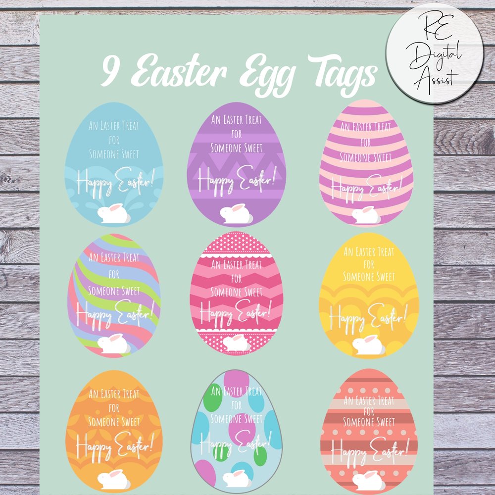 Easter Egg Treat Tags
