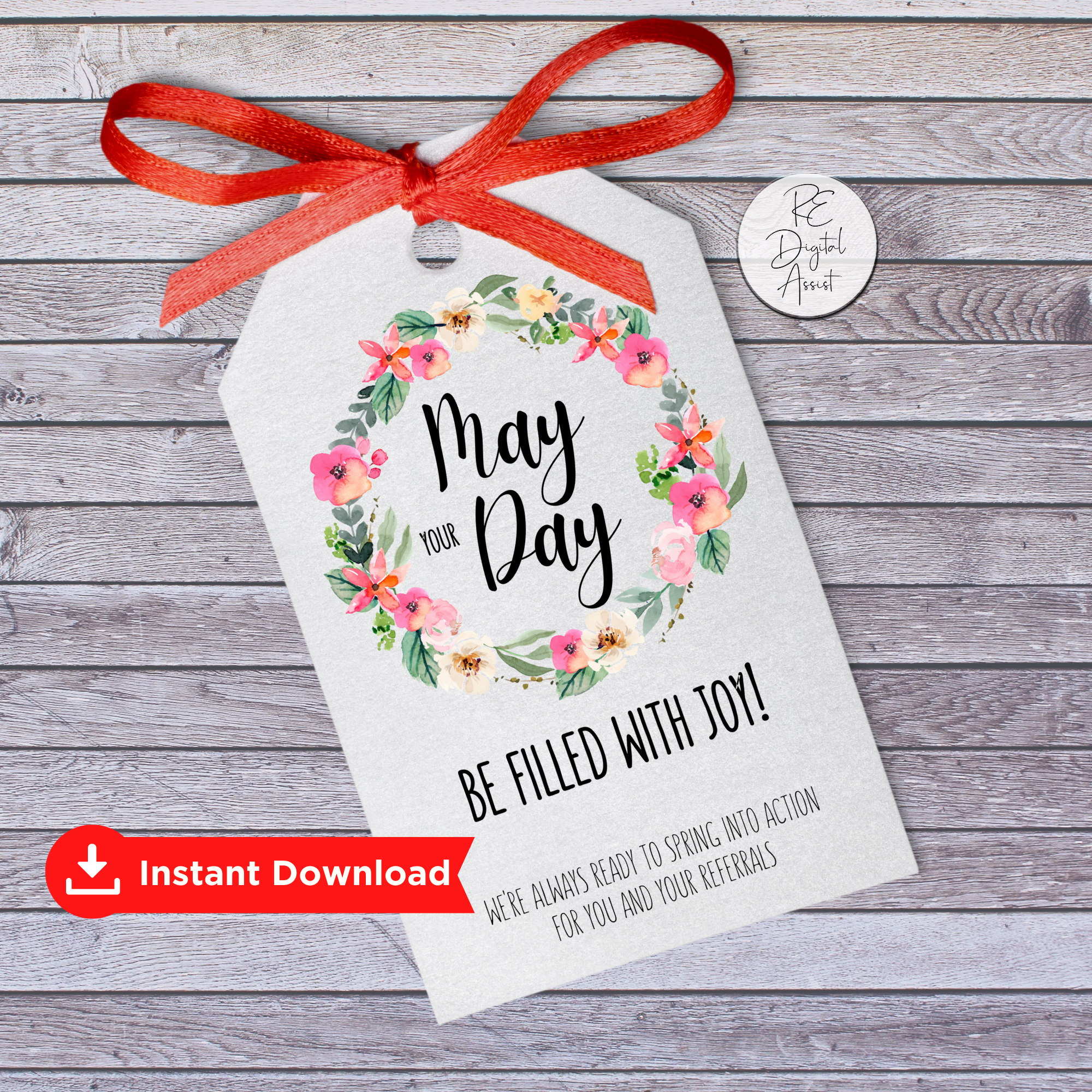 May Day Spring Flower Basket Pop By Idea