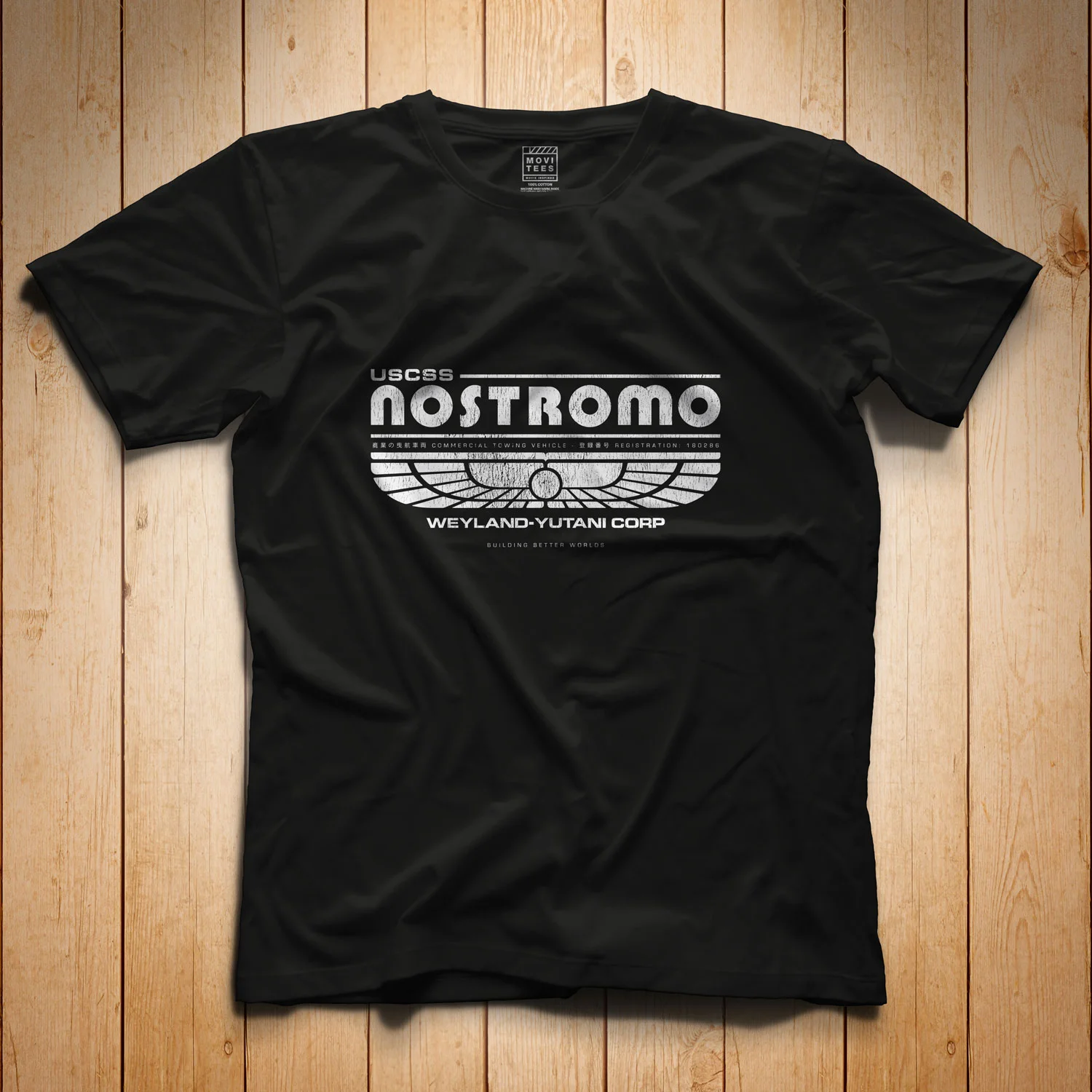 USCSS Nostromo T-Shirt Black Alien Inspired S M L XL 2XL 3XL 4XL 5XL $16.49
