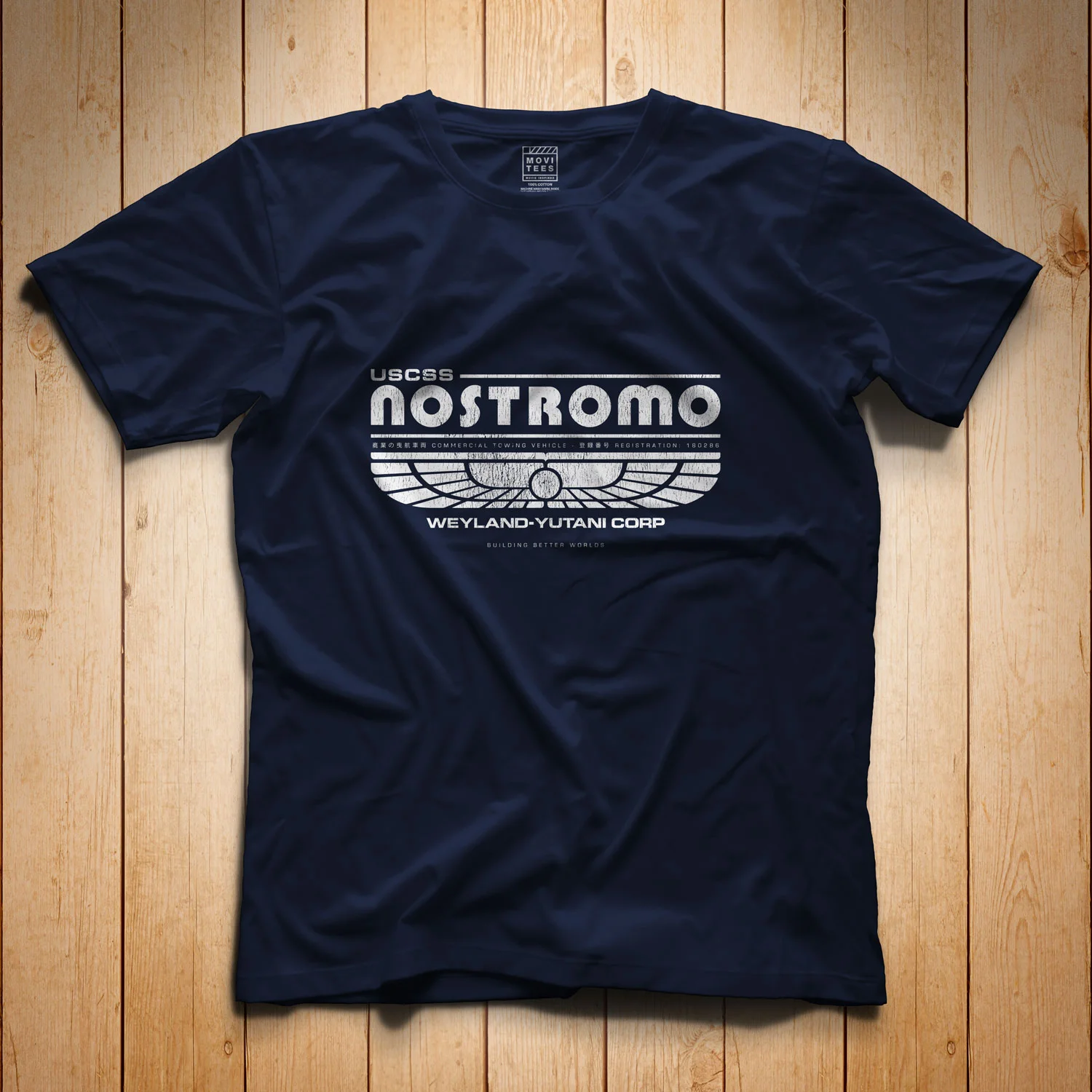 USCSS Nostromo T-Shirt Navy Blue Alien Inspired S M L XL 2XL 3XL 4XL 5XL $16.49