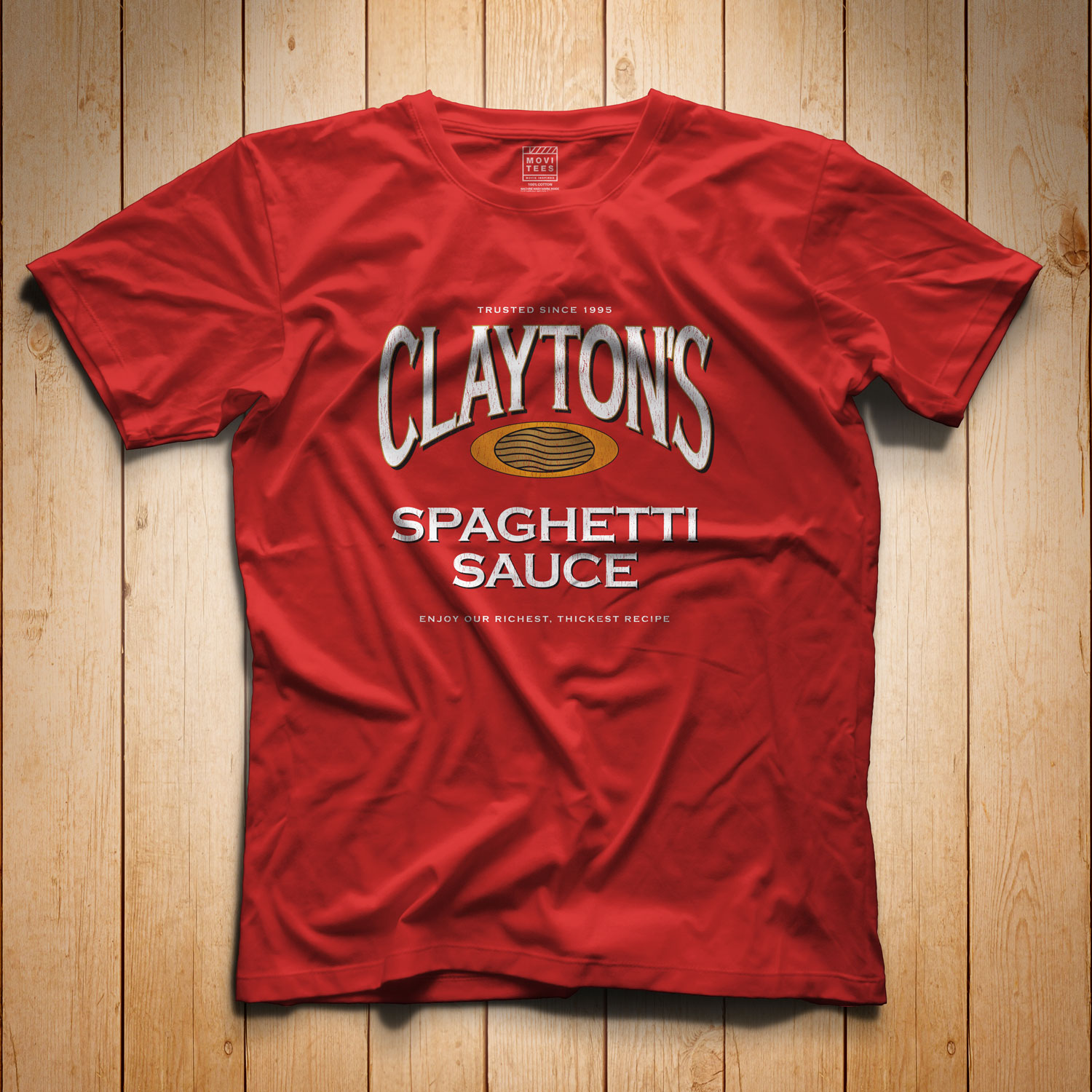 Clayton's Spaghetti Sauce T-Shirt Red Se7en Inspired S M L XL 2XL 3XL 4XL 5XL $16.49