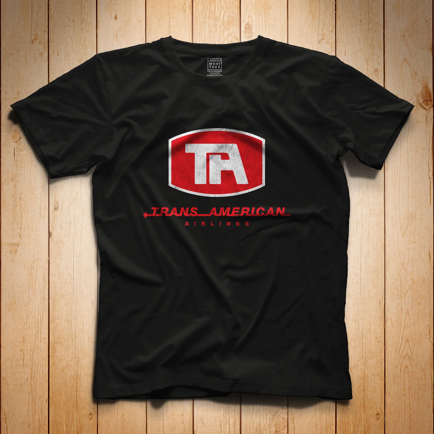 Trans American Airlines T-Shirt Black Airplane! Inspired S M L XL 2XL 3XL 4XL 5XL $16.49