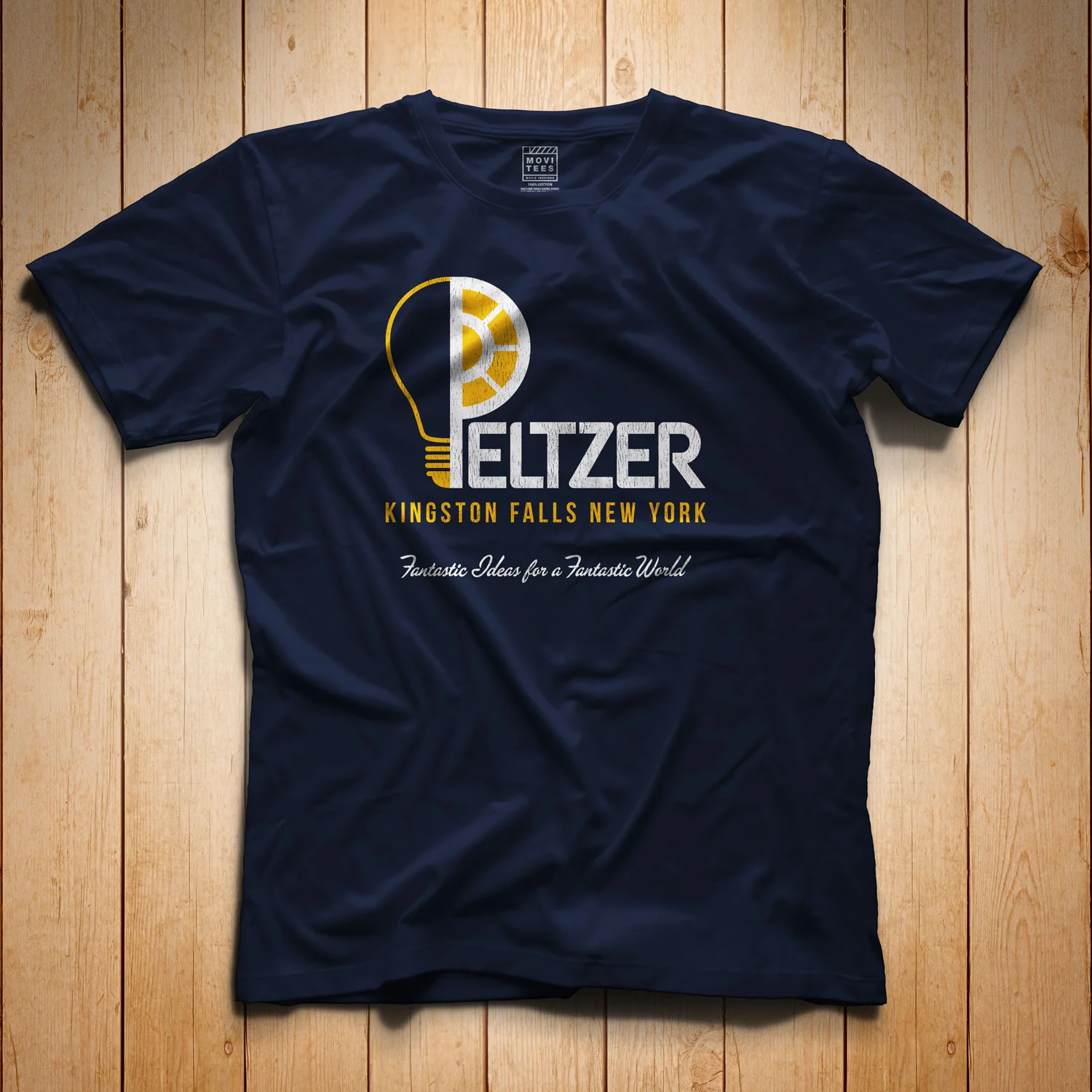 Peltzer T-Shirt Navy Blue Gremlins Inspired S M L XL 2XL 3XL 4XL 5XL $16.49