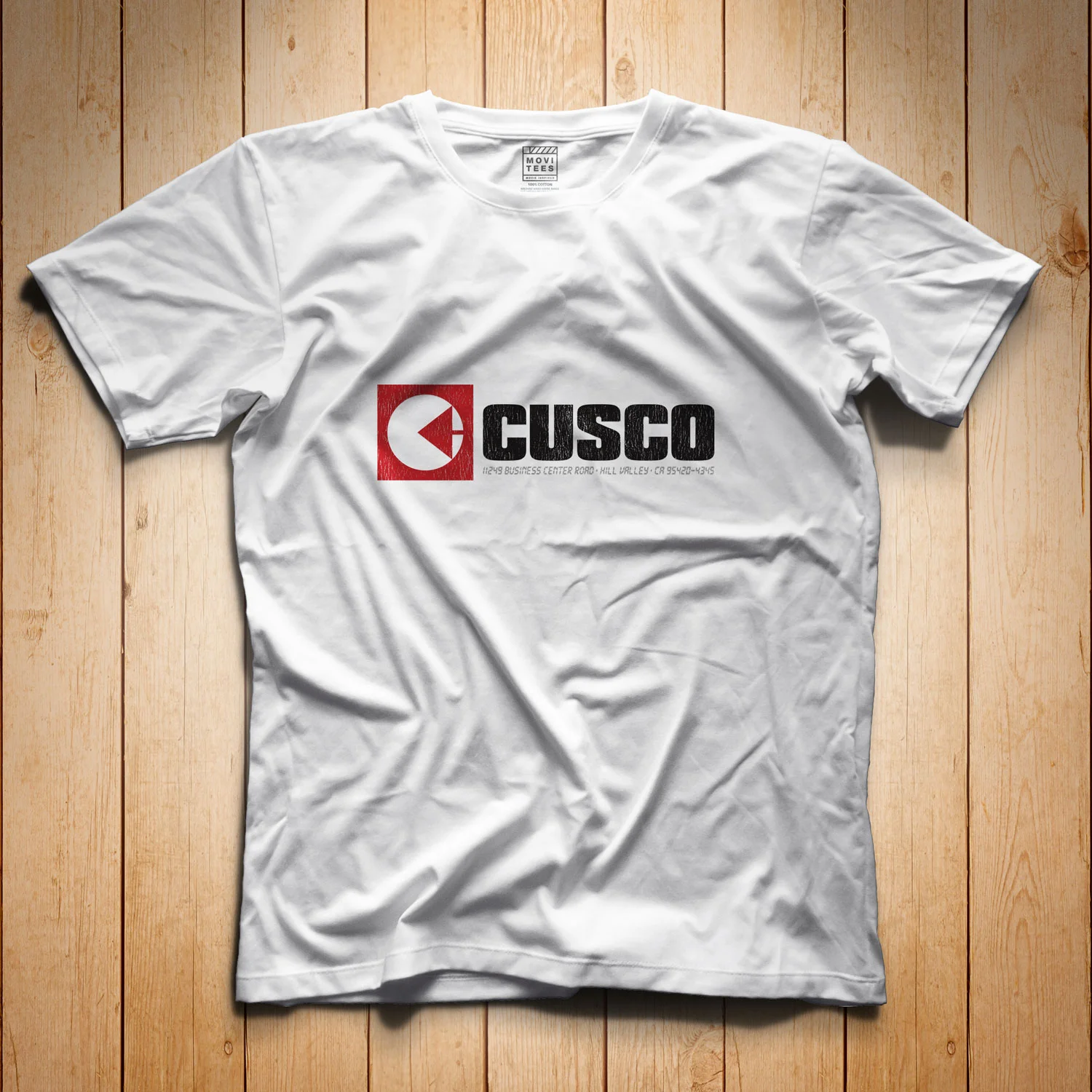 Cusco T-Shirt White Back to the Future Inspired S M L XL 2XL 3XL 4XL 5XL $16.49