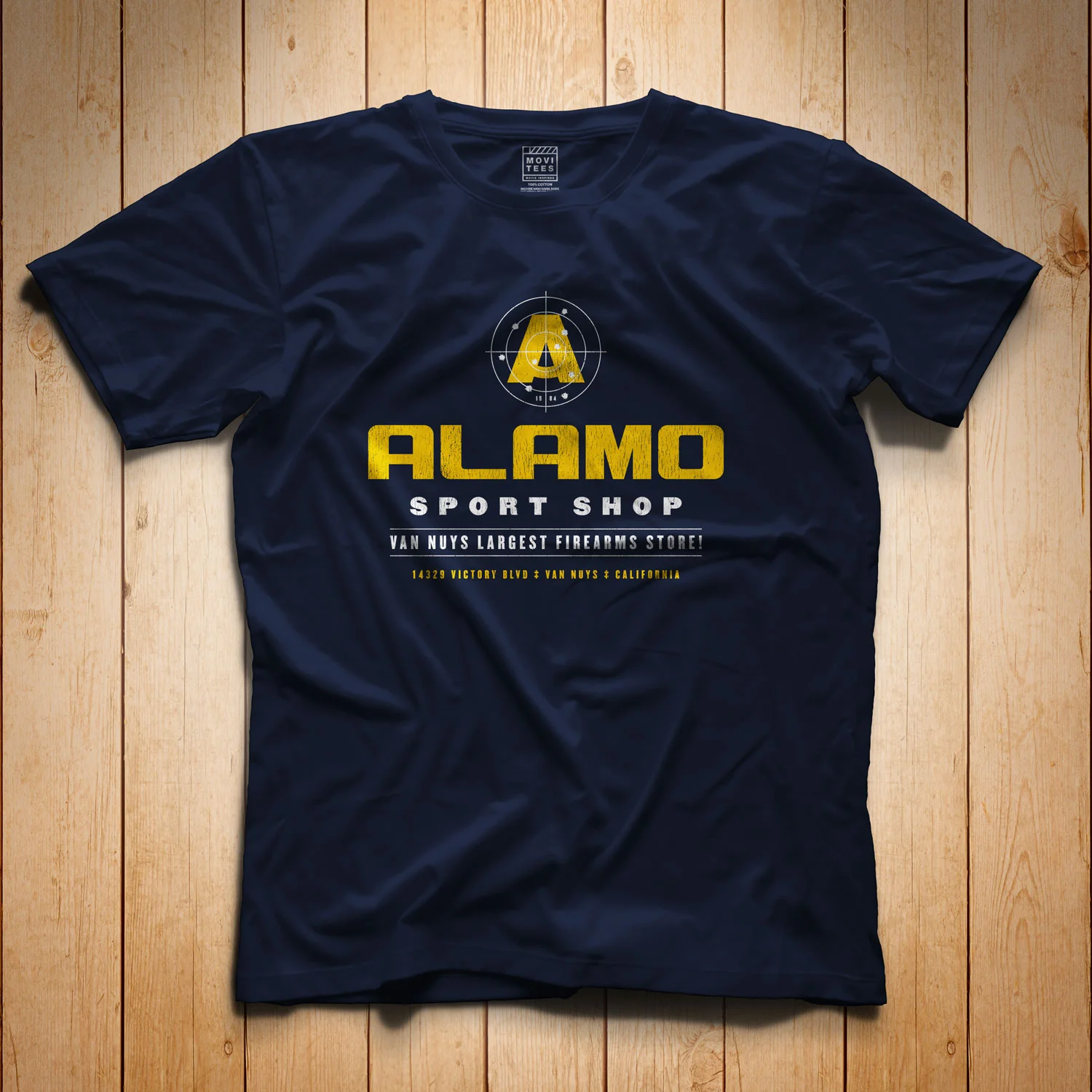 Alamo Sport Shop T-Shirt Navy Blue The Terminator Inspired S M L XL 2XL 3XL 4XL 5XL $16.49