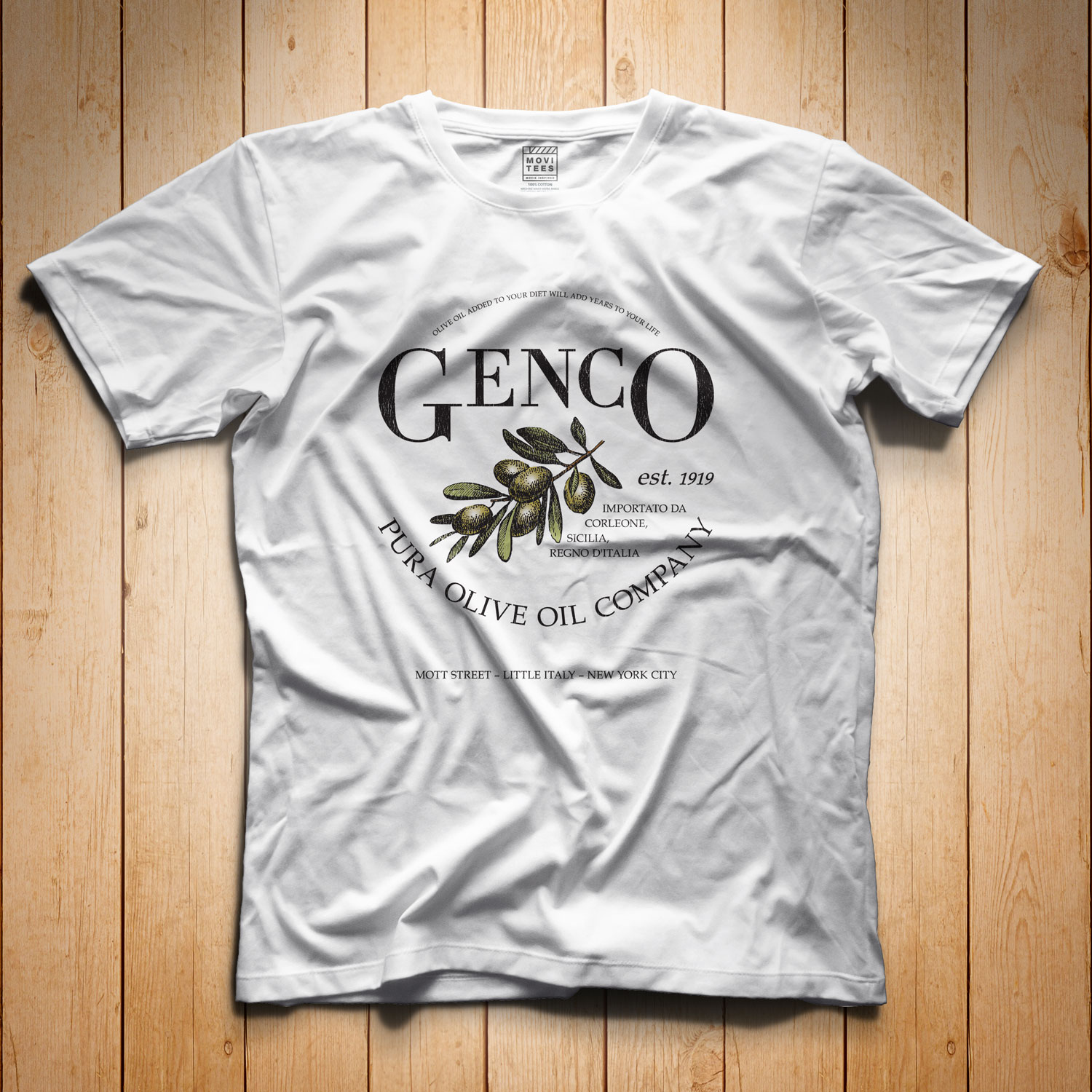 Genco Pura Olive Oil Co T-Shirt inspired by The Godfather Part II - Regular  T-Shirt — MoviTees