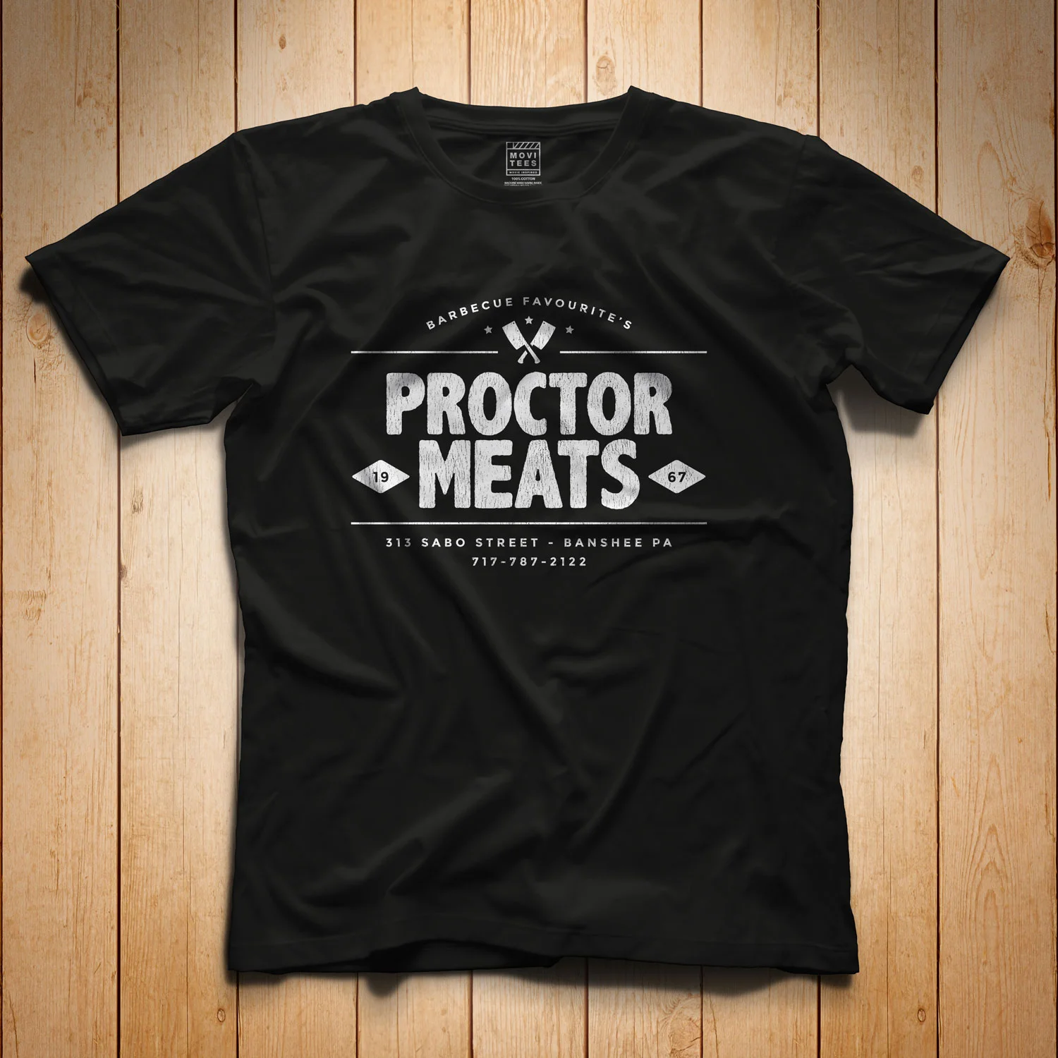 Proctor Meats T-Shirt Black Banshee Inspired S M L XL 2XL 3XL 4XL 5XL $16.49