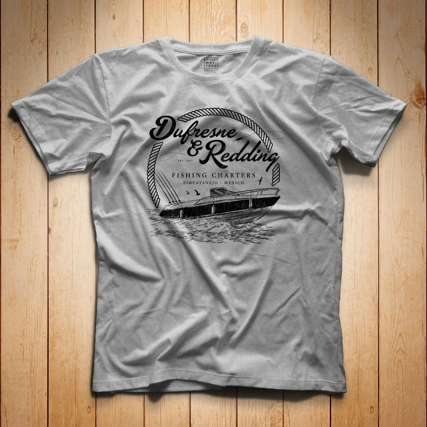 Dufresne & Redding Fishing Charters T-Shirt Sport Grey Shawshank Redemption Inspired S M L XL 2XL 3XL 4XL 5XL $16.49