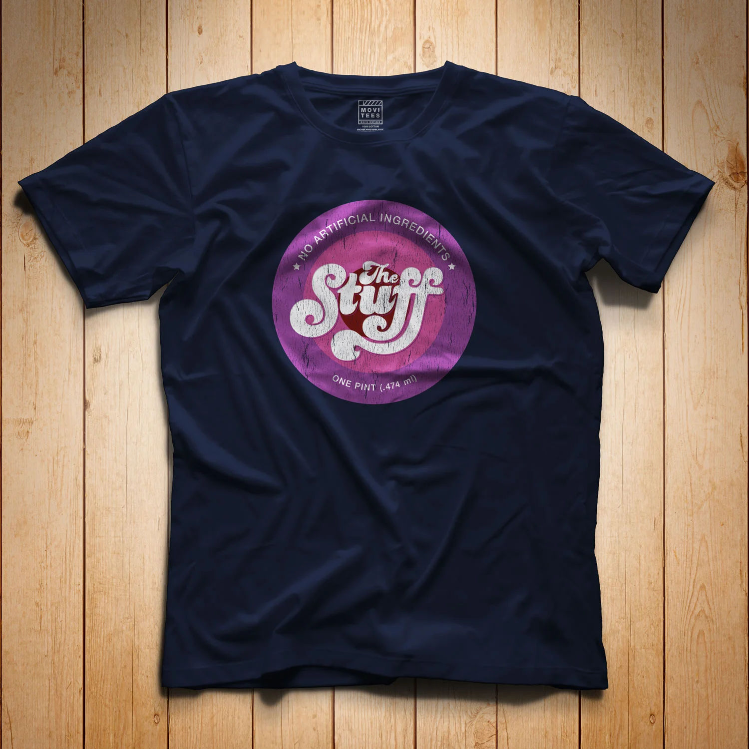 The Stuff T-Shirt Navy Blue The Stuff Inspired S M L XL 2XL 3XL 4XL 5XL $16.49