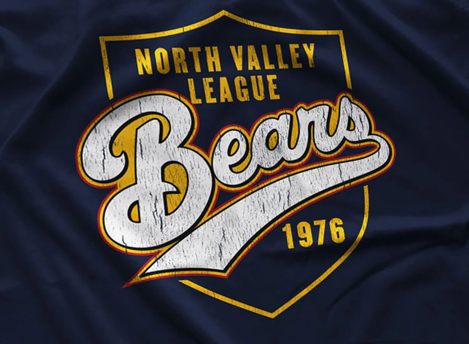 North Valley League Bears T-Shirt Navy Blue The Bad News Bears Inspired S M L XL 2XL 3XL 4XL 5XL $16.49