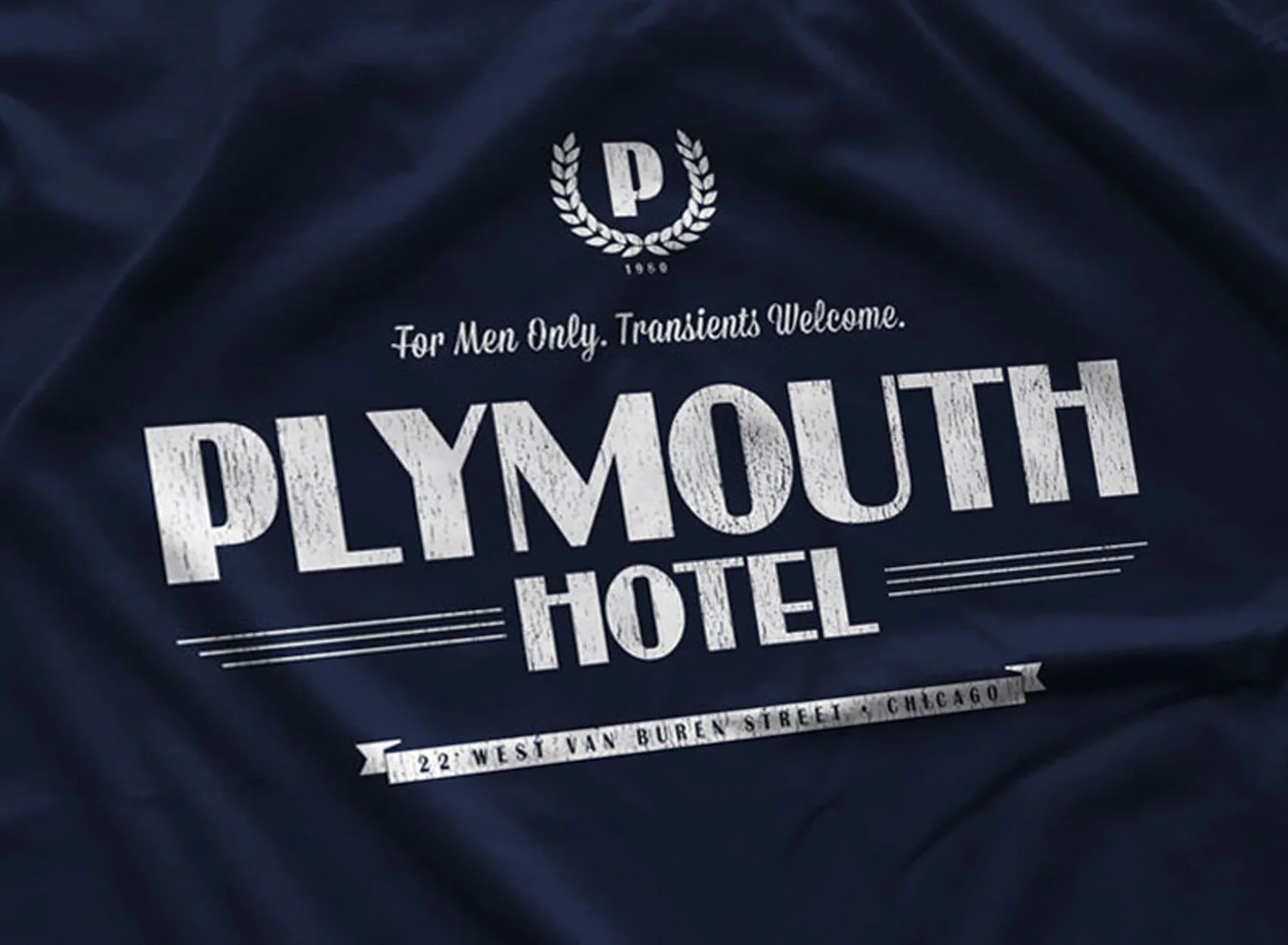 Plymouth Hotel T-Shirt Navy Blue The Blues Brothers Inspired S M L XL 2XL 3XL 4XL 5XL $16.49