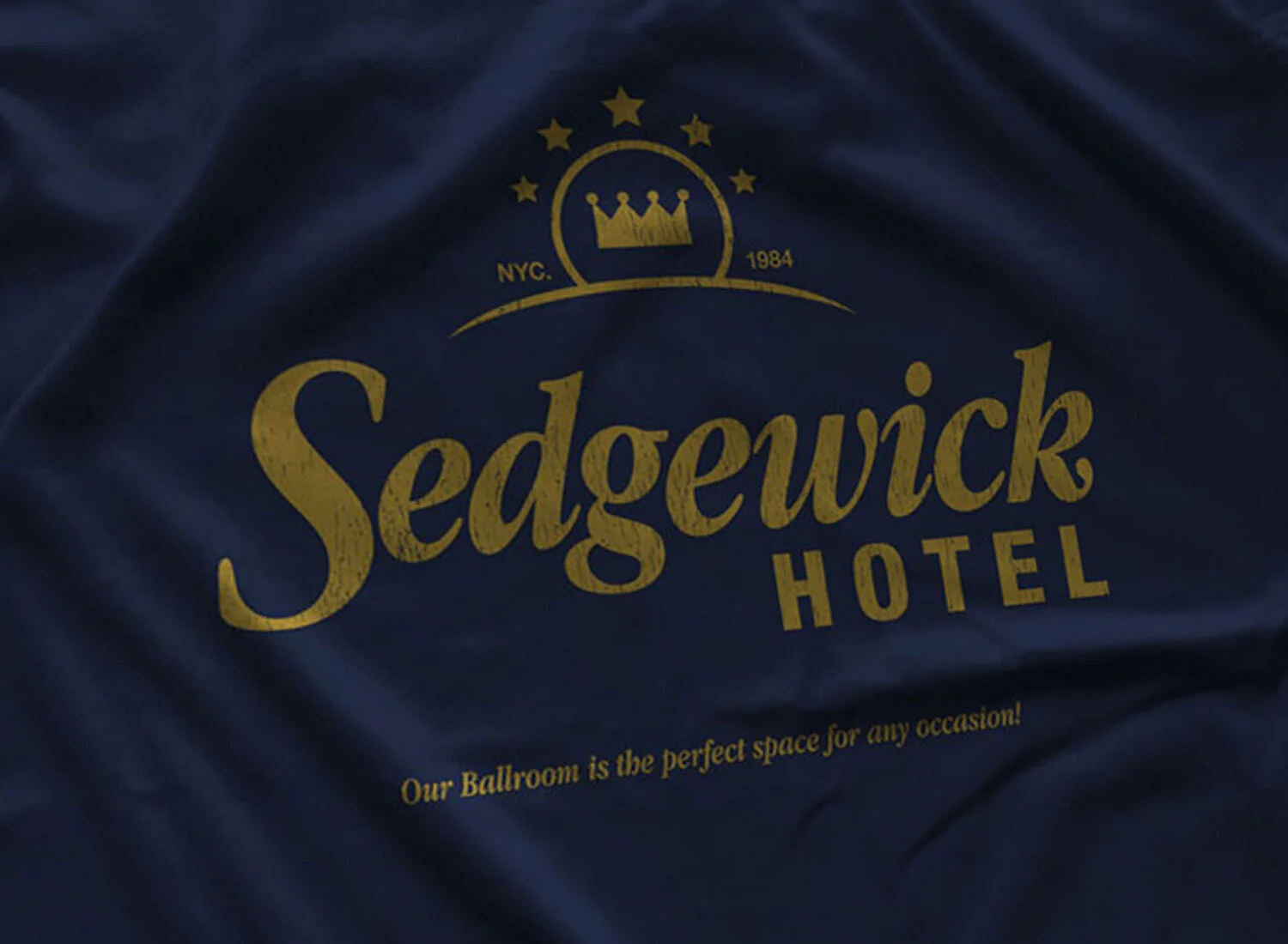 Sedgewick Hotel T-Shirt Navy Blue Ghostbusters Inspired S M L XL 2XL 3XL 4XL 5XL $16.49