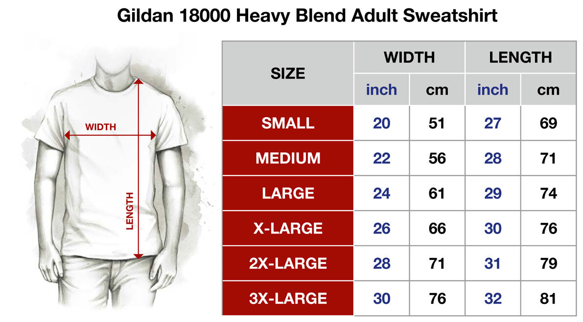 t shirt size chart