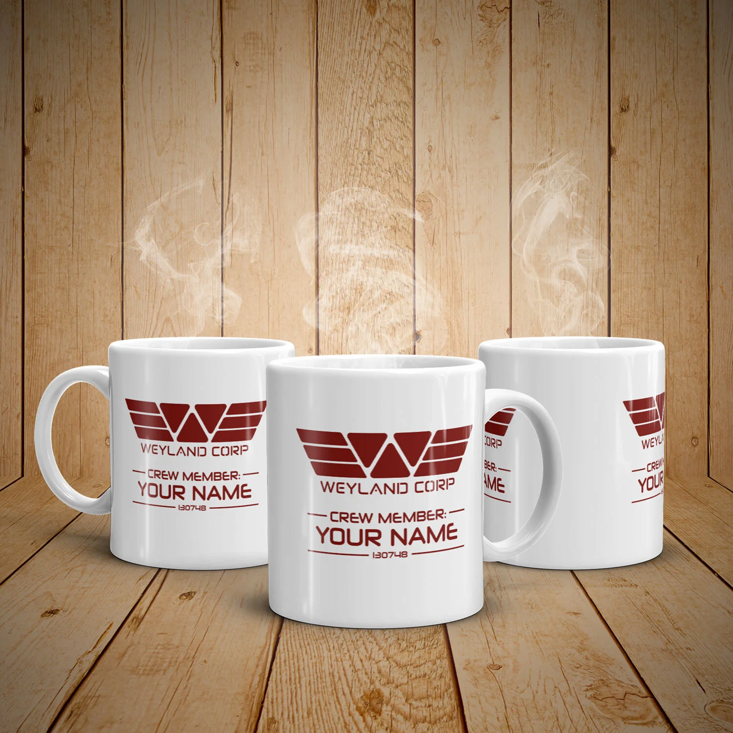 Customizable Weyland Corp Mug, Prometheus Fan Art, Weyland Mug, Prometheus Mug