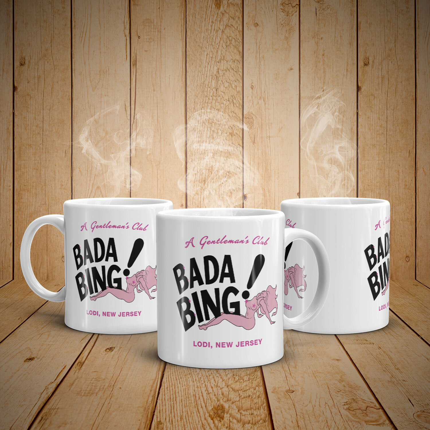 Bada Bing Sopranos Cup Black Coffee Mug 11 15 Oz