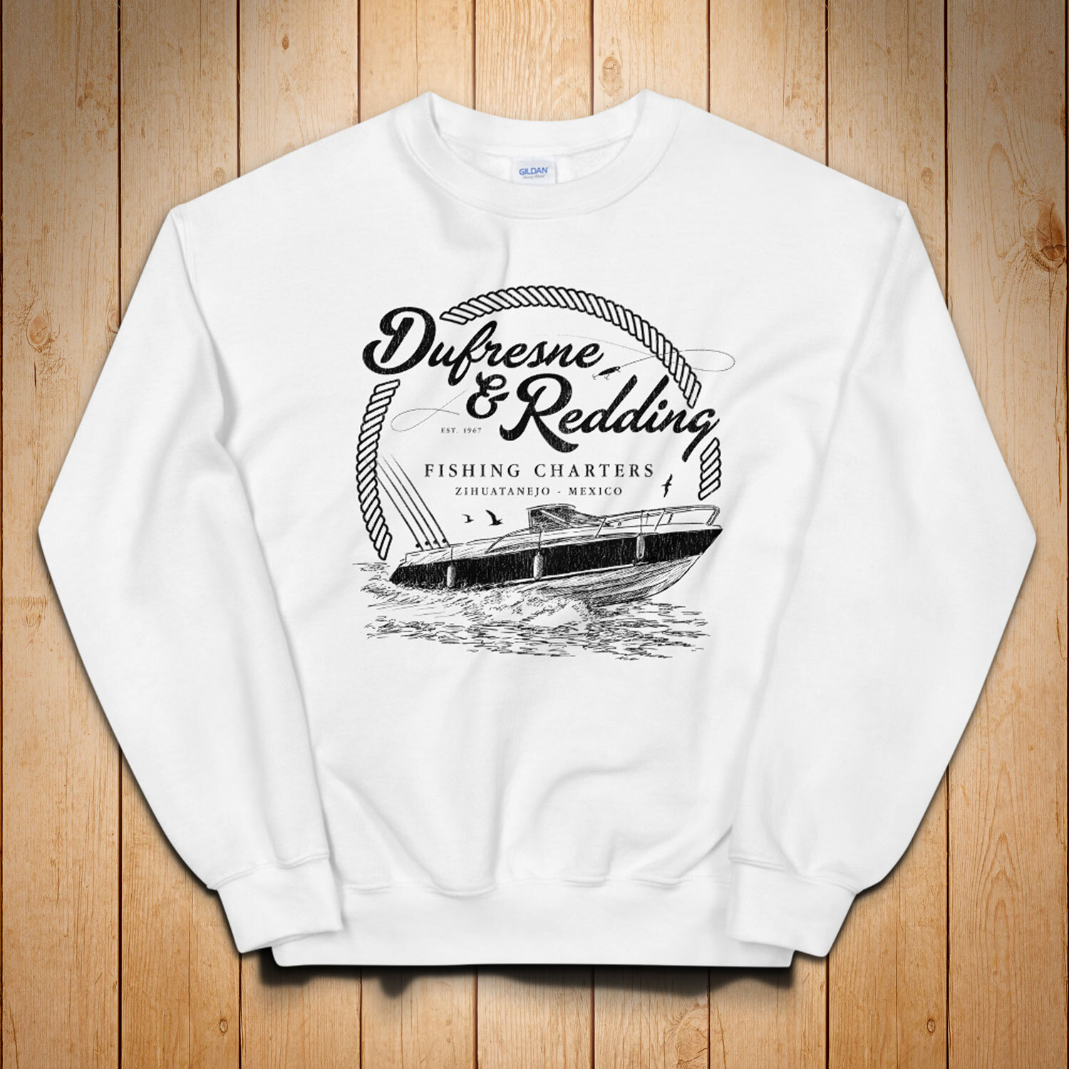 Dufresne & Redding Fishing Charters sweater inspired by The Shawshank  Redemption - Sweatshirt — MoviTees