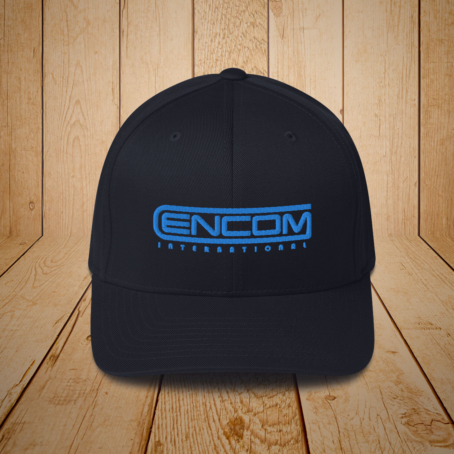 EC01 Tron Movie ENCOM Embroidered Patch Black Snapback Baseball Cap Hat 