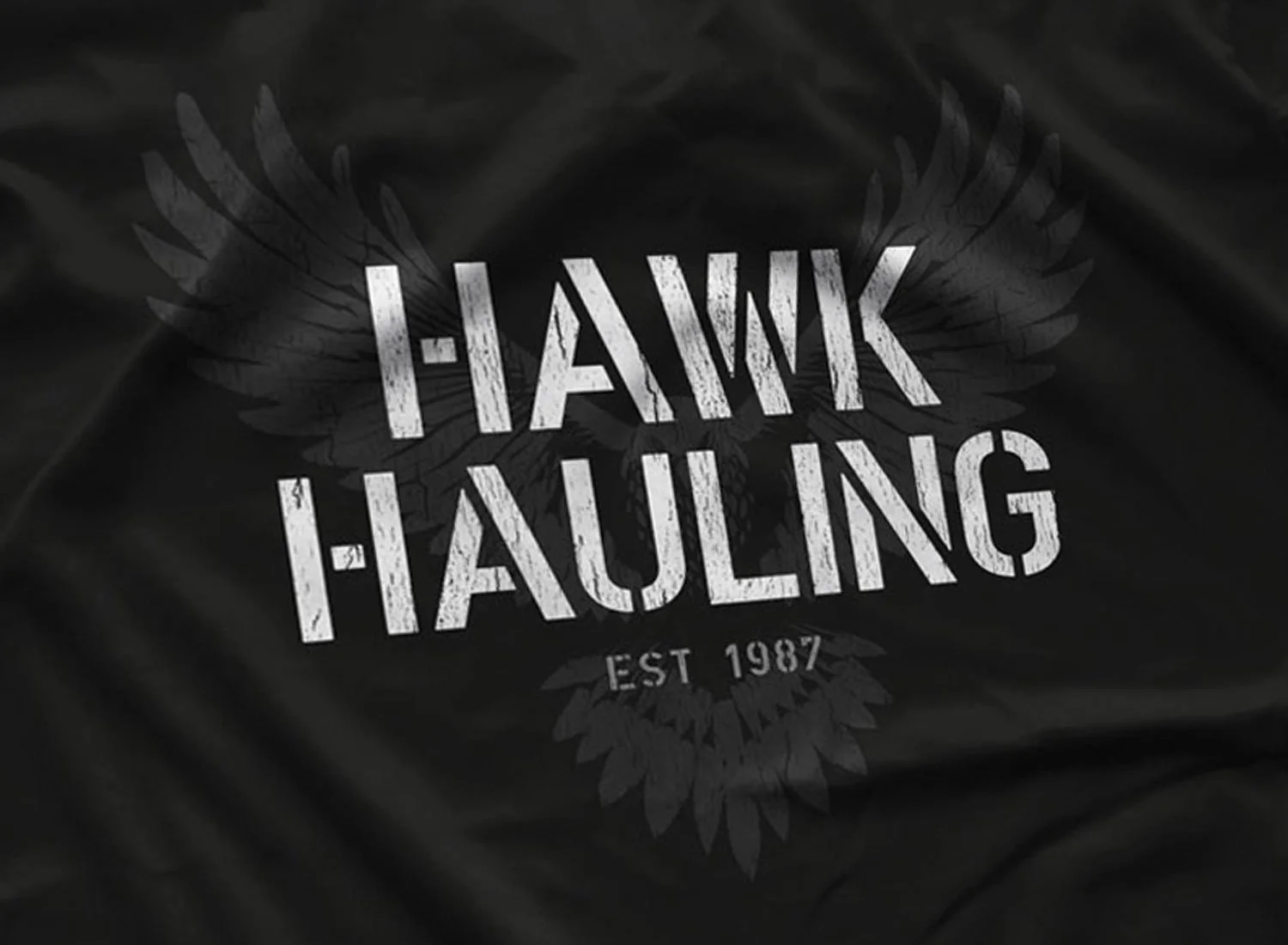 Close up of a Hawk Hauling T-shirt in Black. Get your "Over the Top"-inspired shirt in sizes S to 5XL, starting at just $21.49 with free shipping.