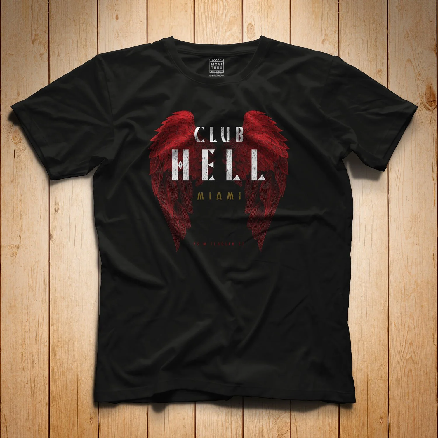 Club Hell T-shirt in Black. Get your "Bad Boys"-inspired shirt in sizes S to 5XL, starting at just $21.49 with free shipping.