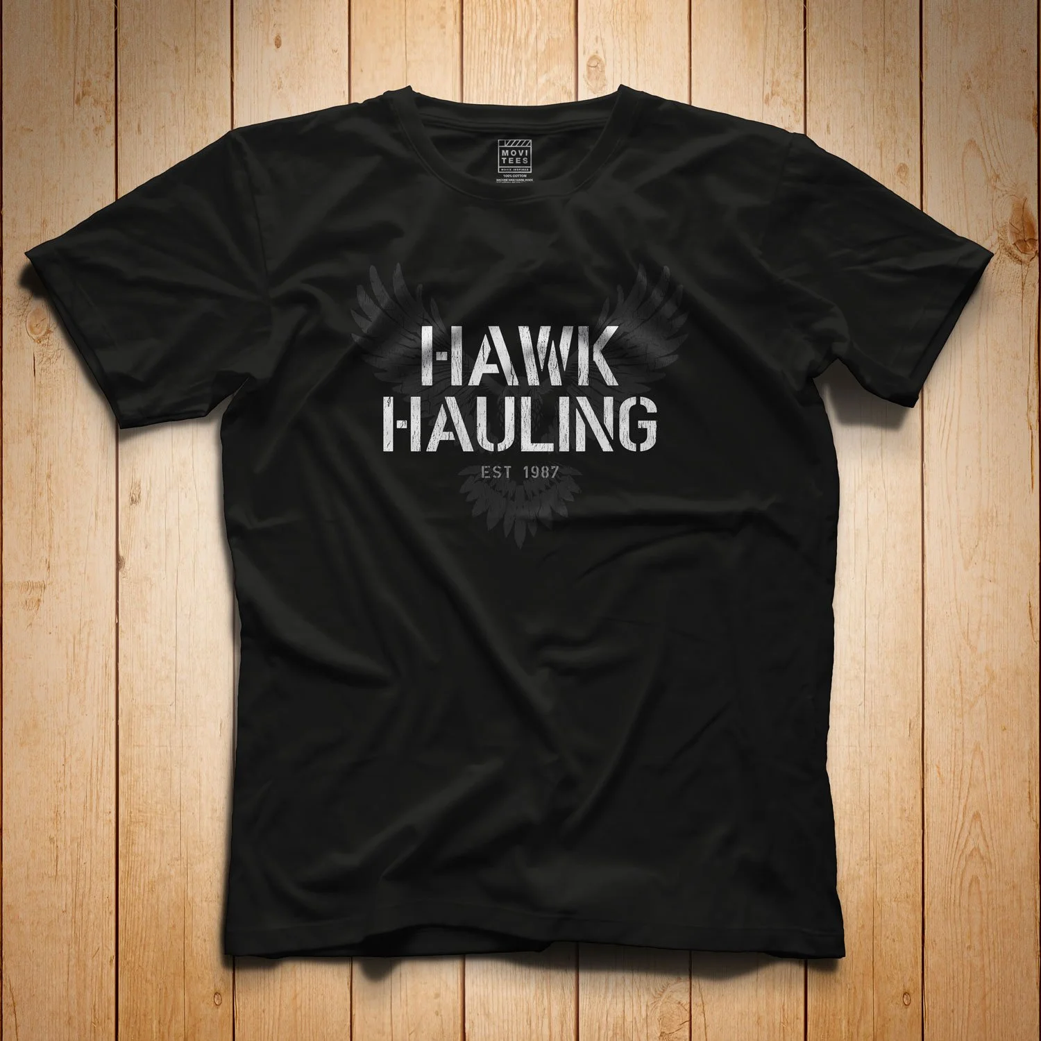 Hawk Hauling T-shirt in Black. Get your "Over the Top"-inspired shirt in sizes S to 5XL, starting at just $21.49 with free shipping.