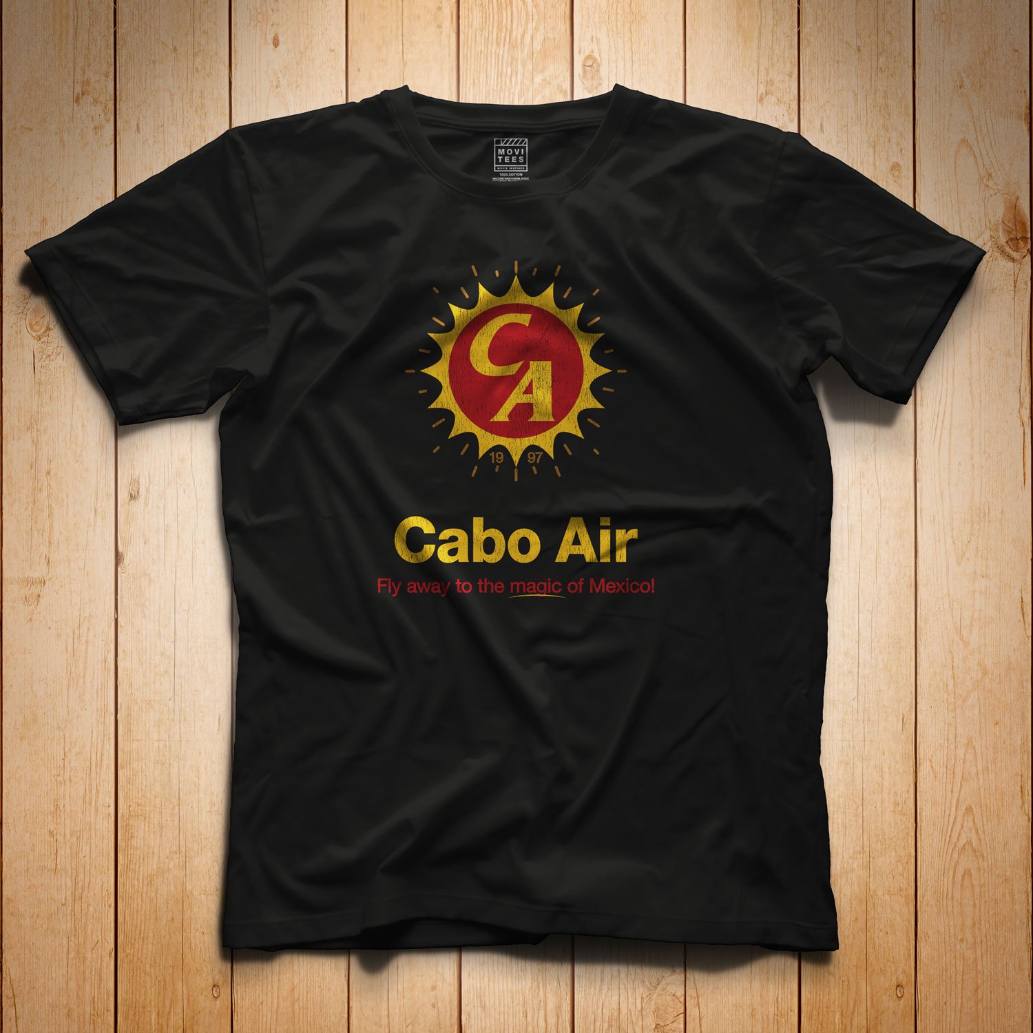 Cabo Air T-Shirt in Black. Get your "Jackie Brown"- inspired shirt in sizes S to 5XL, starting at just $21.49 with free shipping.