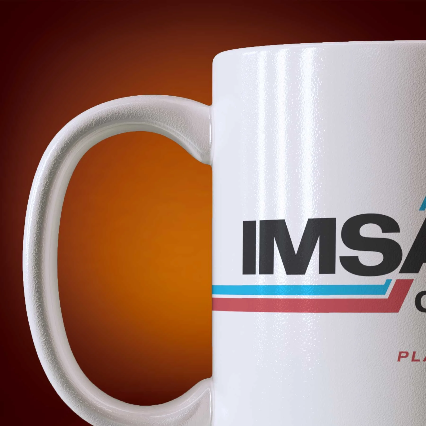 Close-up of an 11-oz IMSAI Computers mug.