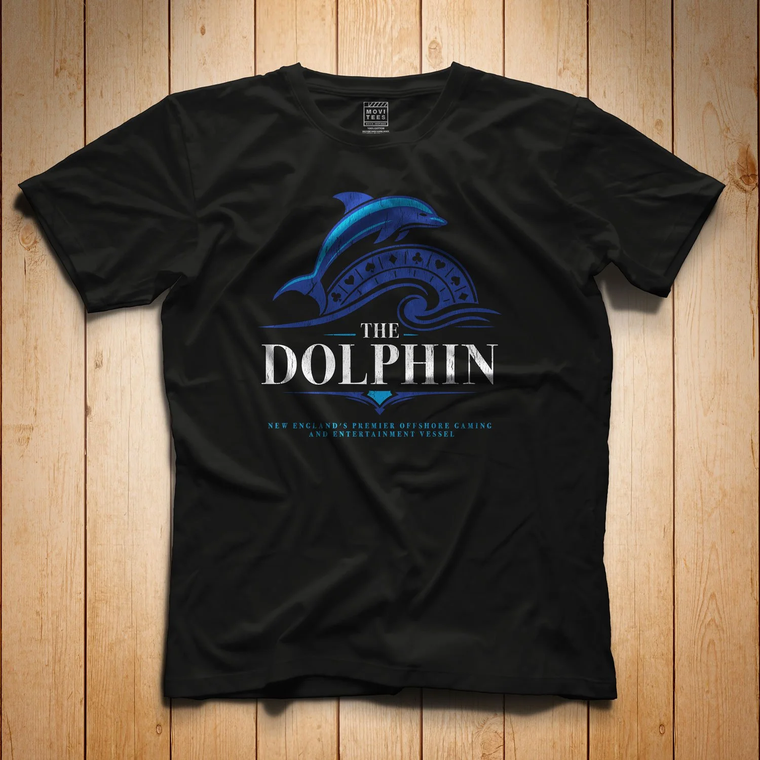 The Dolphin T-shirt in Black. Get your "Blown Away"-inspired shirt in sizes S to 5XL, starting at just $21.49 with free shipping.