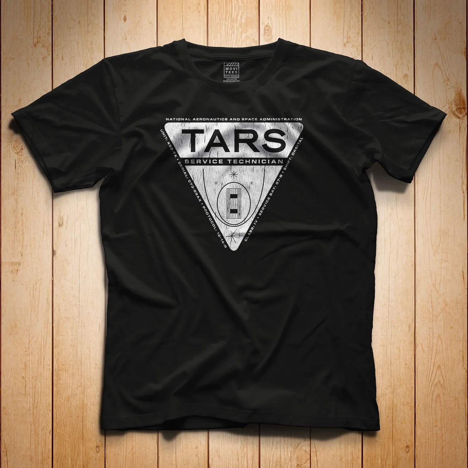 TARS Service Technician T-shirt in Black. Get your "Interstellar"-inspired shirt in sizes S to 5XL, starting at just $21.49 with free shipping.