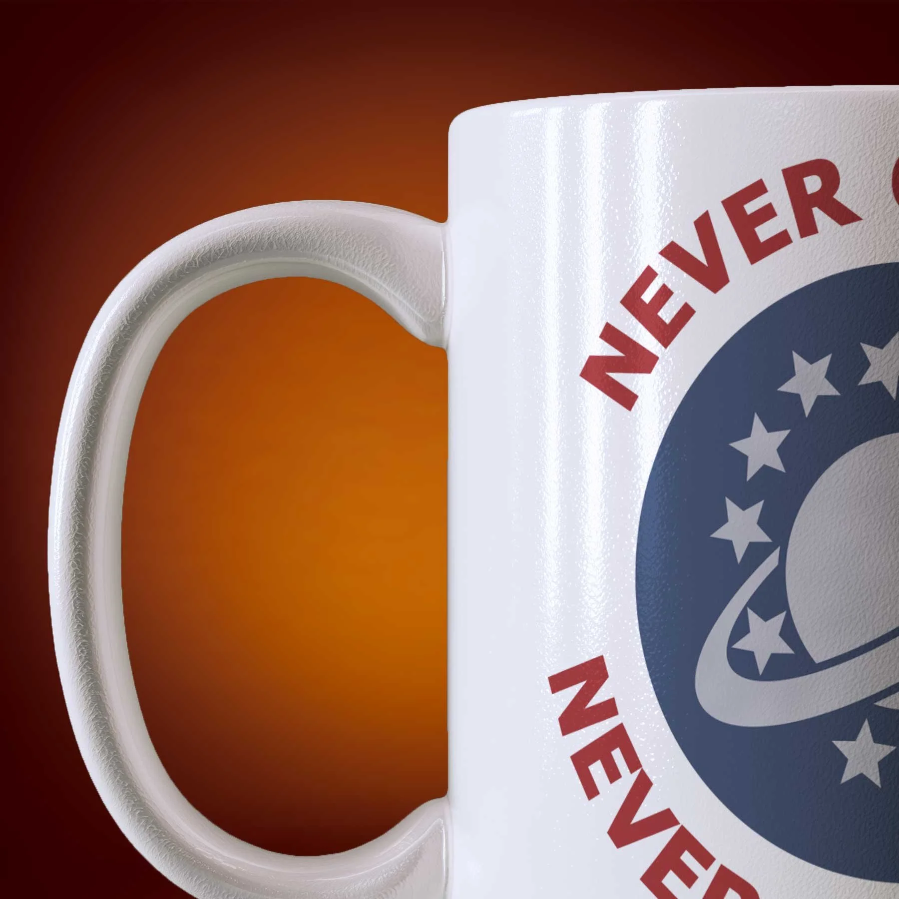 Close-up of an 11-oz NSEA Mug.