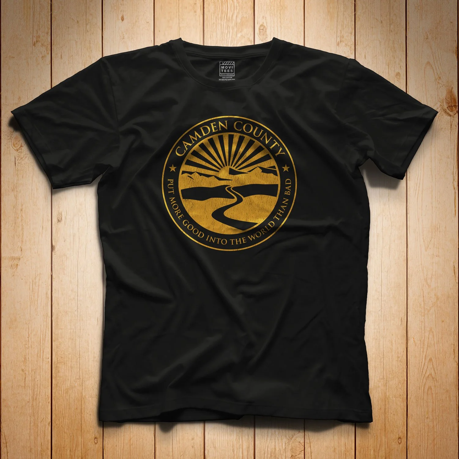 Camden County T-shirt in Black. Get your "My Name Is Earl"-inspired shirt in sizes S to 5XL, starting at just $21.49 with free shipping.