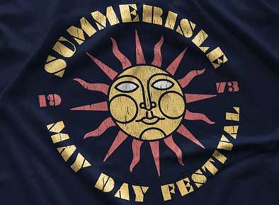 Summerisle May Day Festival T-Shirt in Navy Blue. Get your "The Wicker Man"-inspired shirt in sizes S to 5XL, starting at just $21.49 with free shipping.