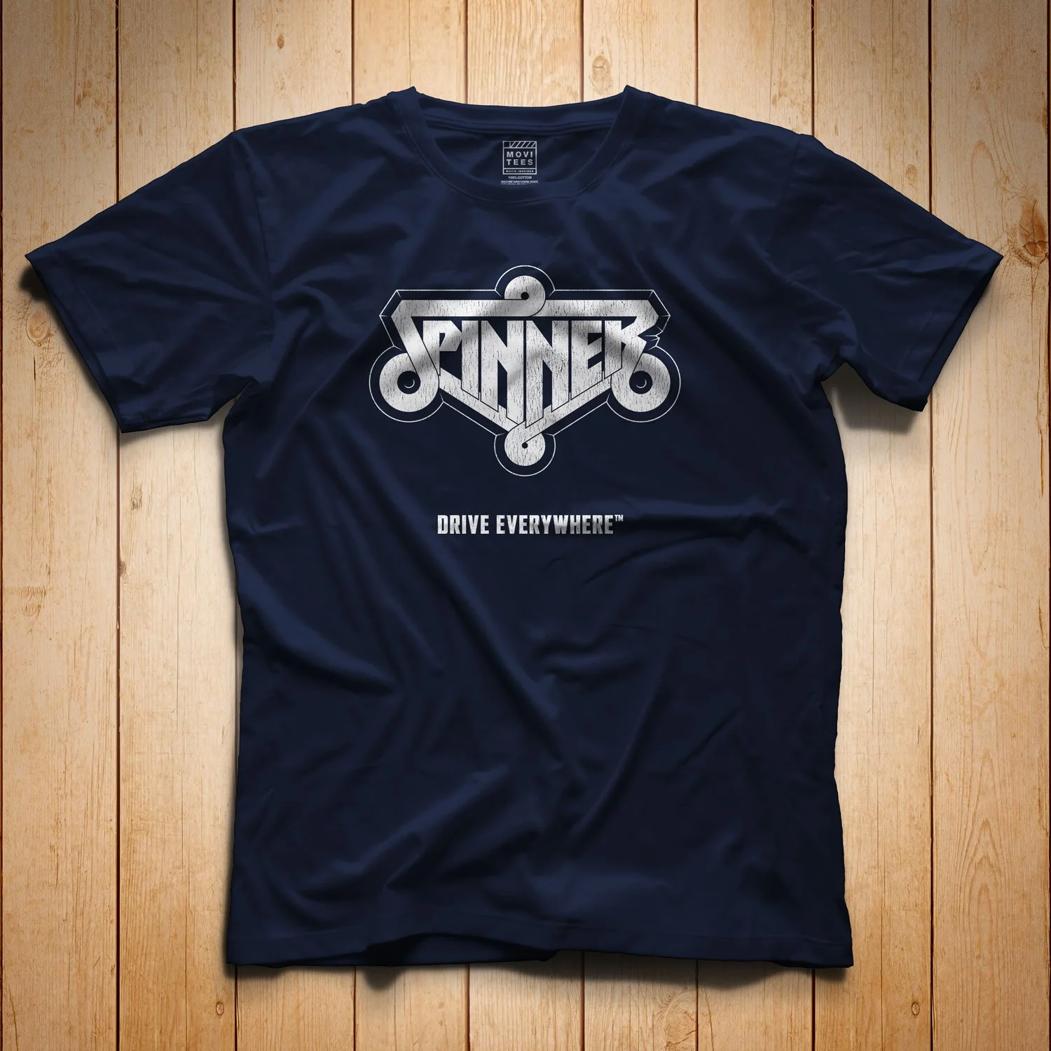 Spinner T-shirt in Navy Blue. Get your "Blade Runner"-inspired shirt in sizes S to 5XL, starting at just $21.49 with free shipping.