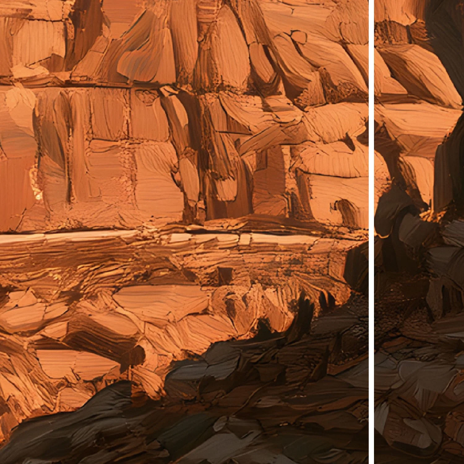 Close-up of a Perfection Valley poster. The artwork on our poster is inspired by the movie "Tremors".