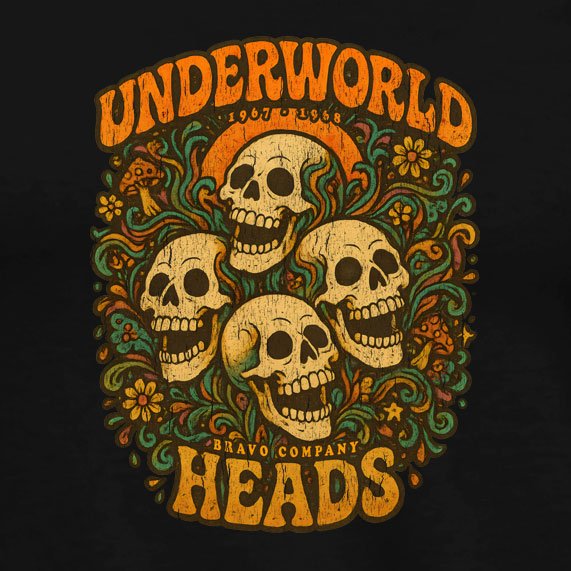 Underworld Heads T-Shirt inspired by Platoon - Regular T-Shirt