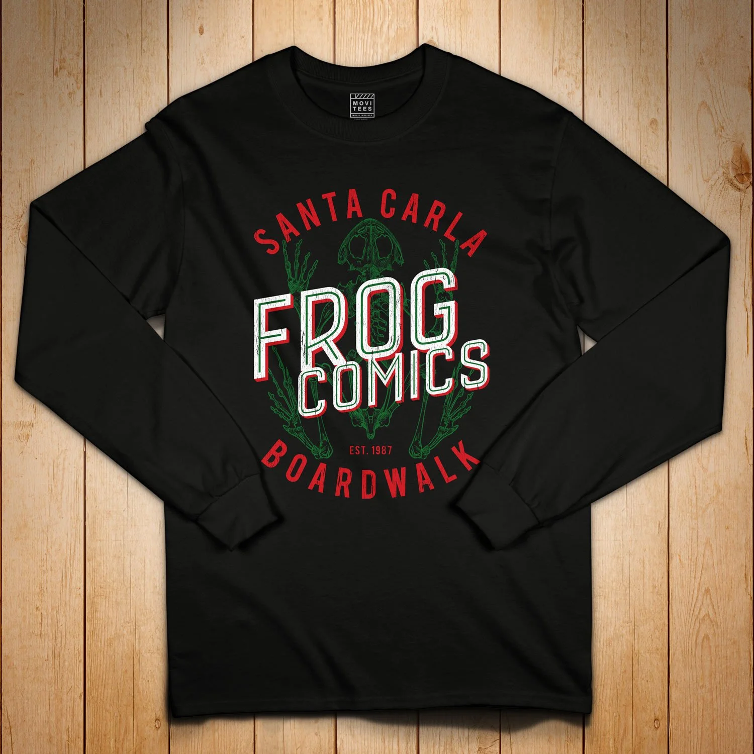 Frog Comics Long Sleeve T-shirt in Black. Get your "The Lost Boys"-inspired shirt in sizes S to 5XL, starting at just $27.99 with free shipping.