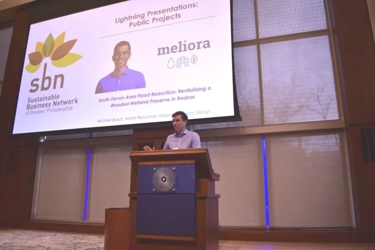 Responding to a Changing Climate with Resilient Infrastructure:  Radnor Township and Meliora’s Michael Busch Win both Best Public Project and Audience Choice Awards at Stormwater Innovation Showcase 
