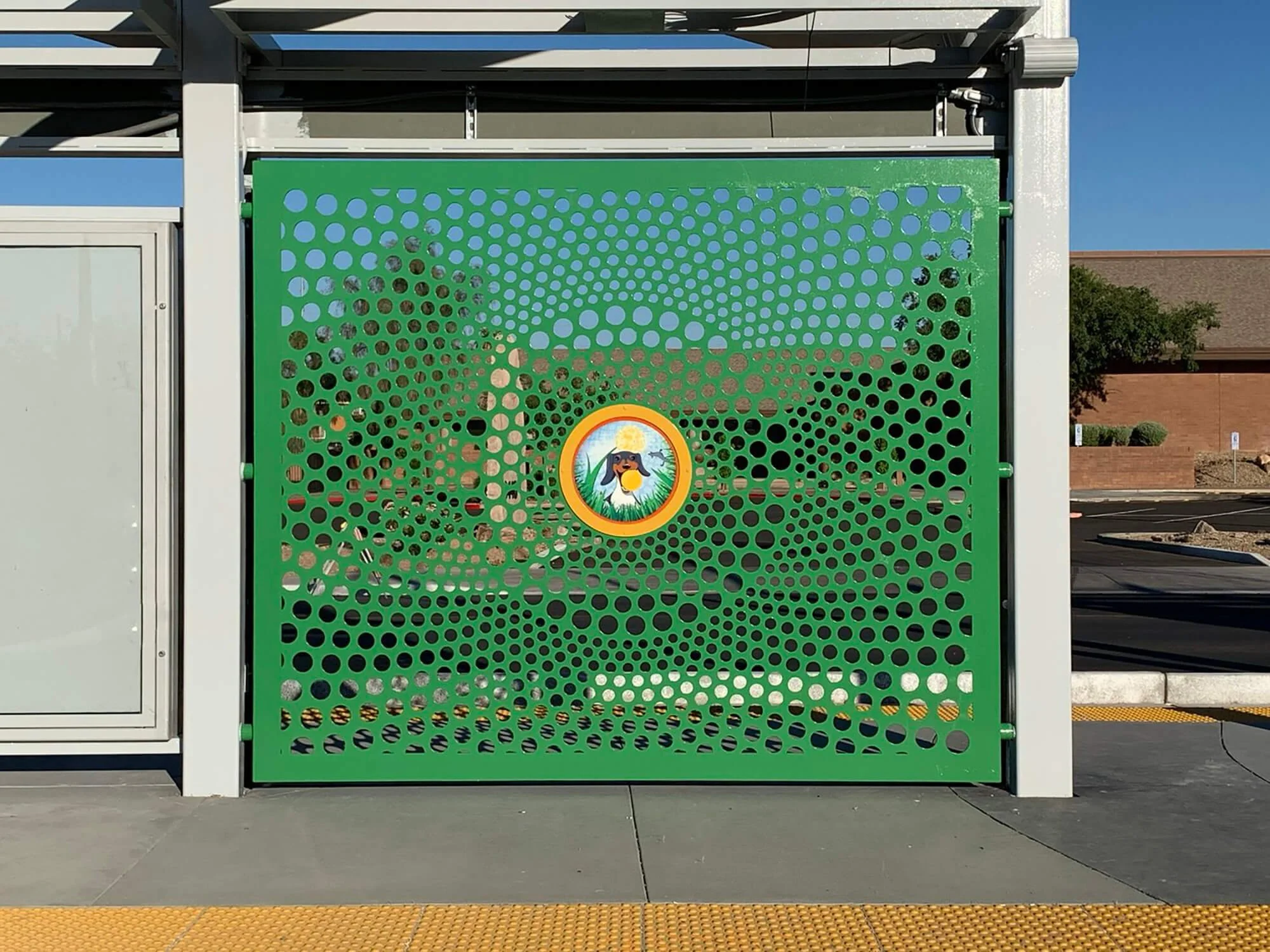 Mofford dog park public art shade screen