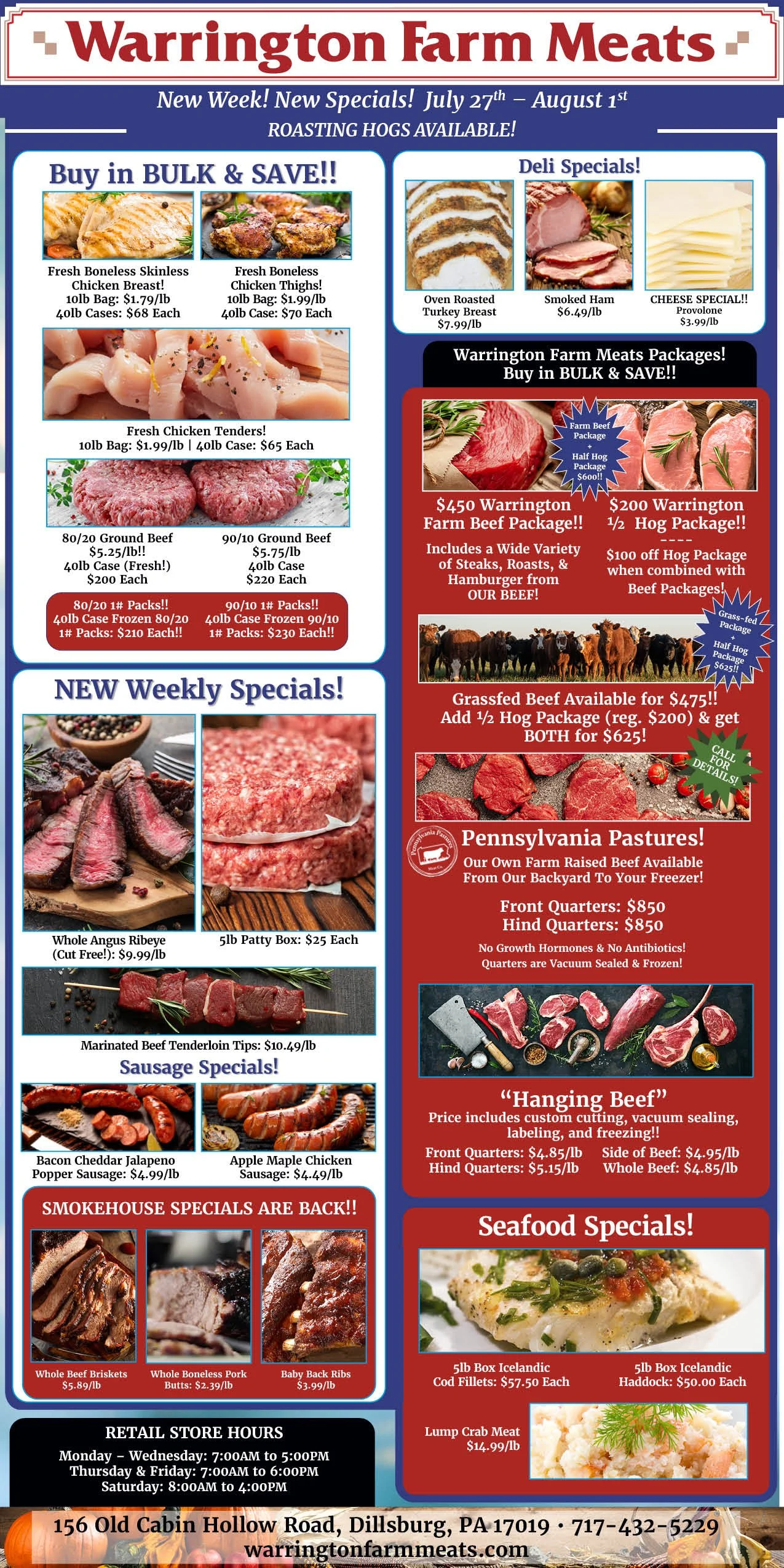 In Case You Missed It! Highlighted Specials for the Week of July 27th to August 1st!