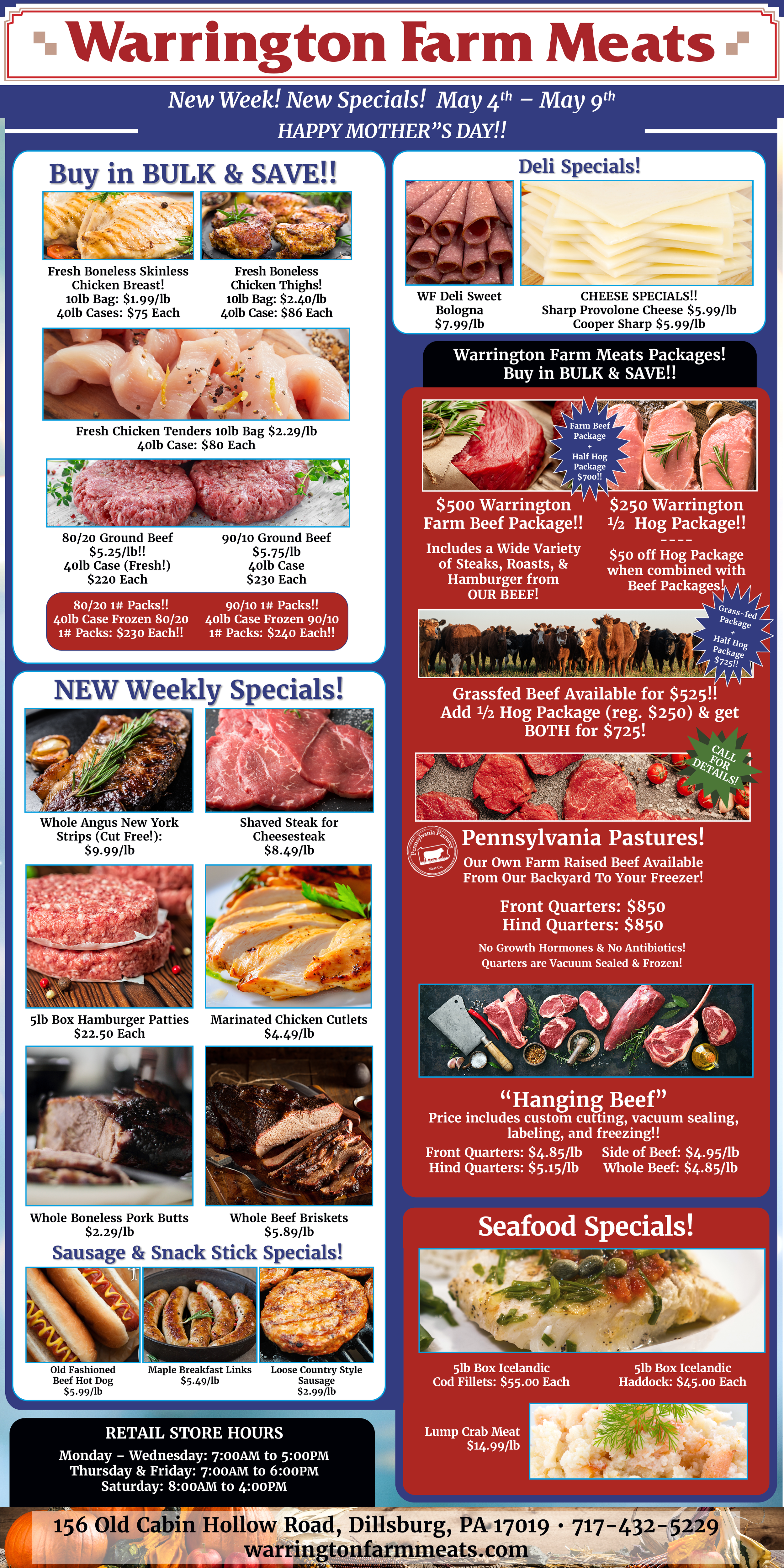In Case You Missed It! Highlighted Specials for the Week of May 4th to May 9th!