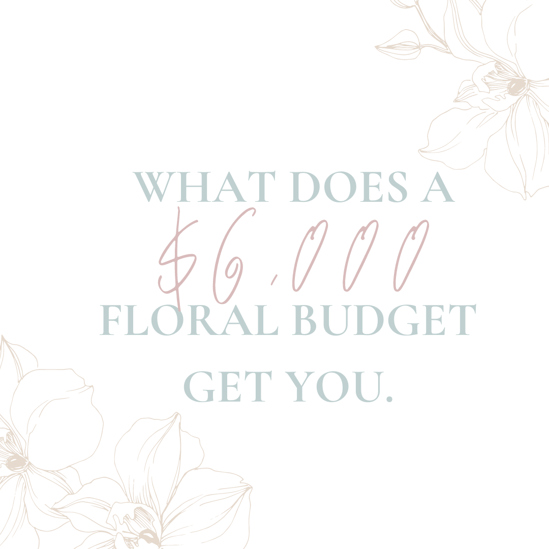 wedding flower budget, what you can expect to pay for wedding flowers, West Virginia florist, $6,000 wedding budget